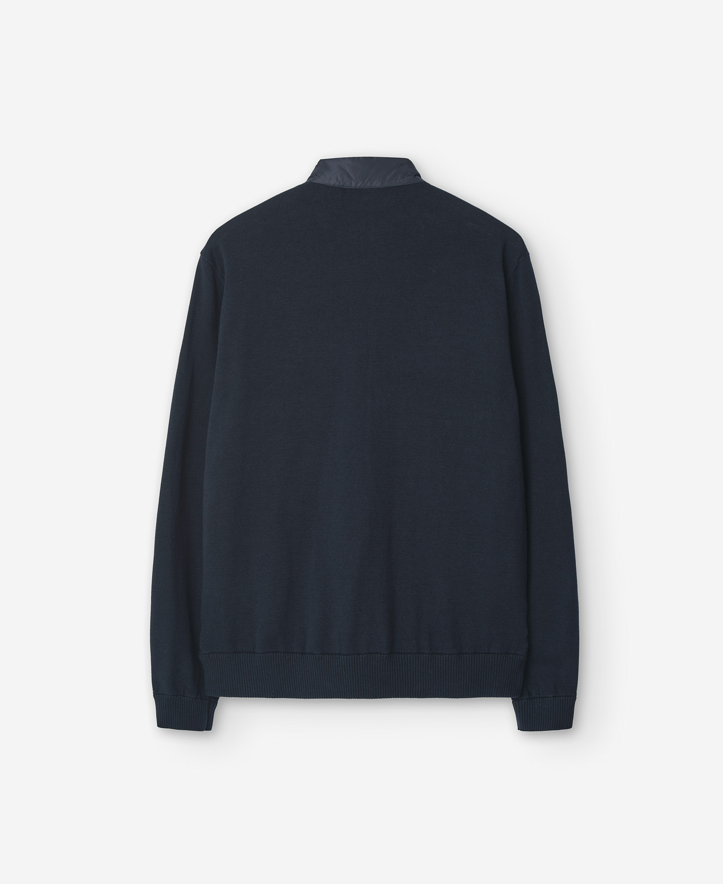 Navy blue cotton cardigan for men image number 5