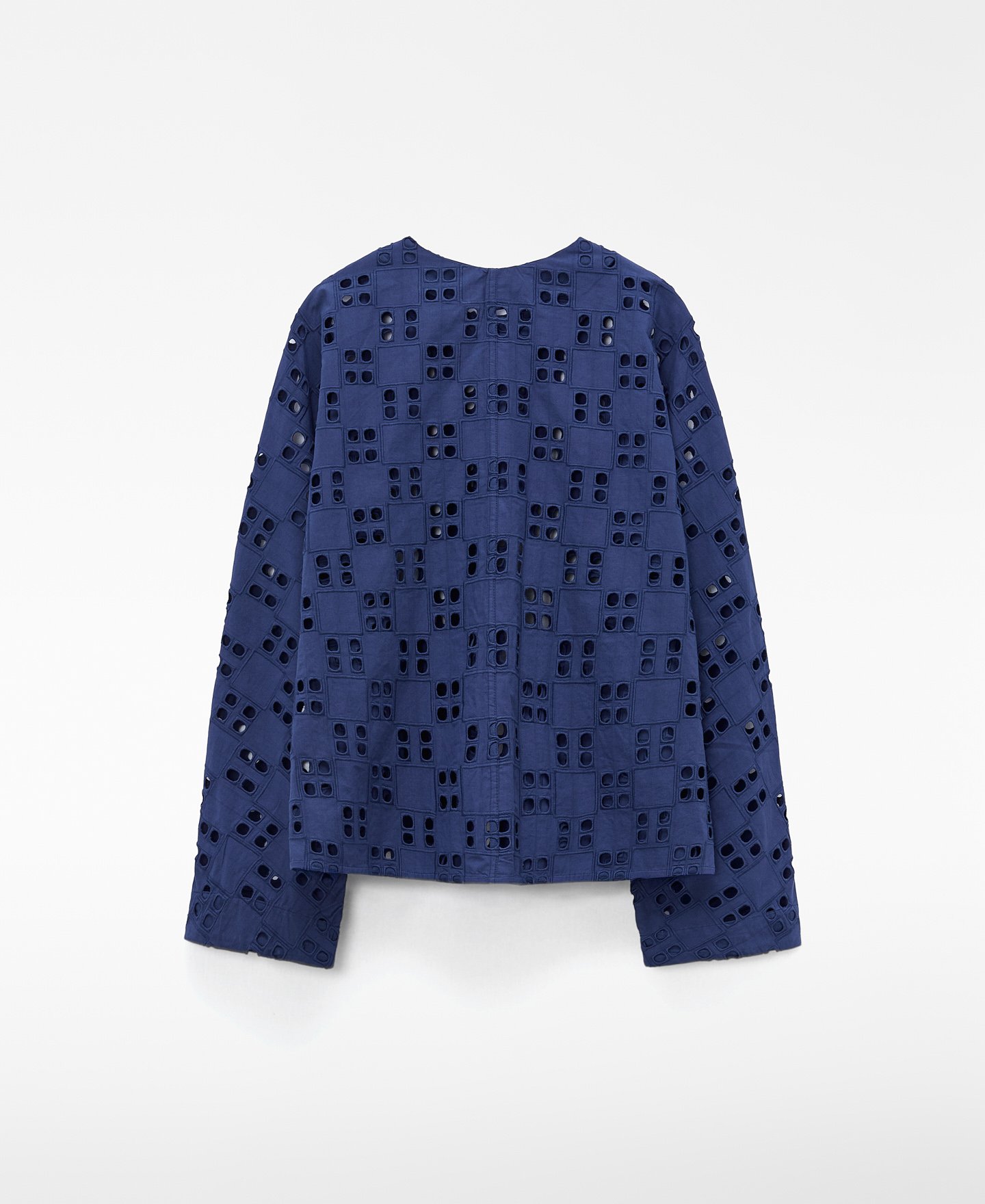 Chaqueta recta bordado ingl&eacute;s popel&iacute;n image number 5