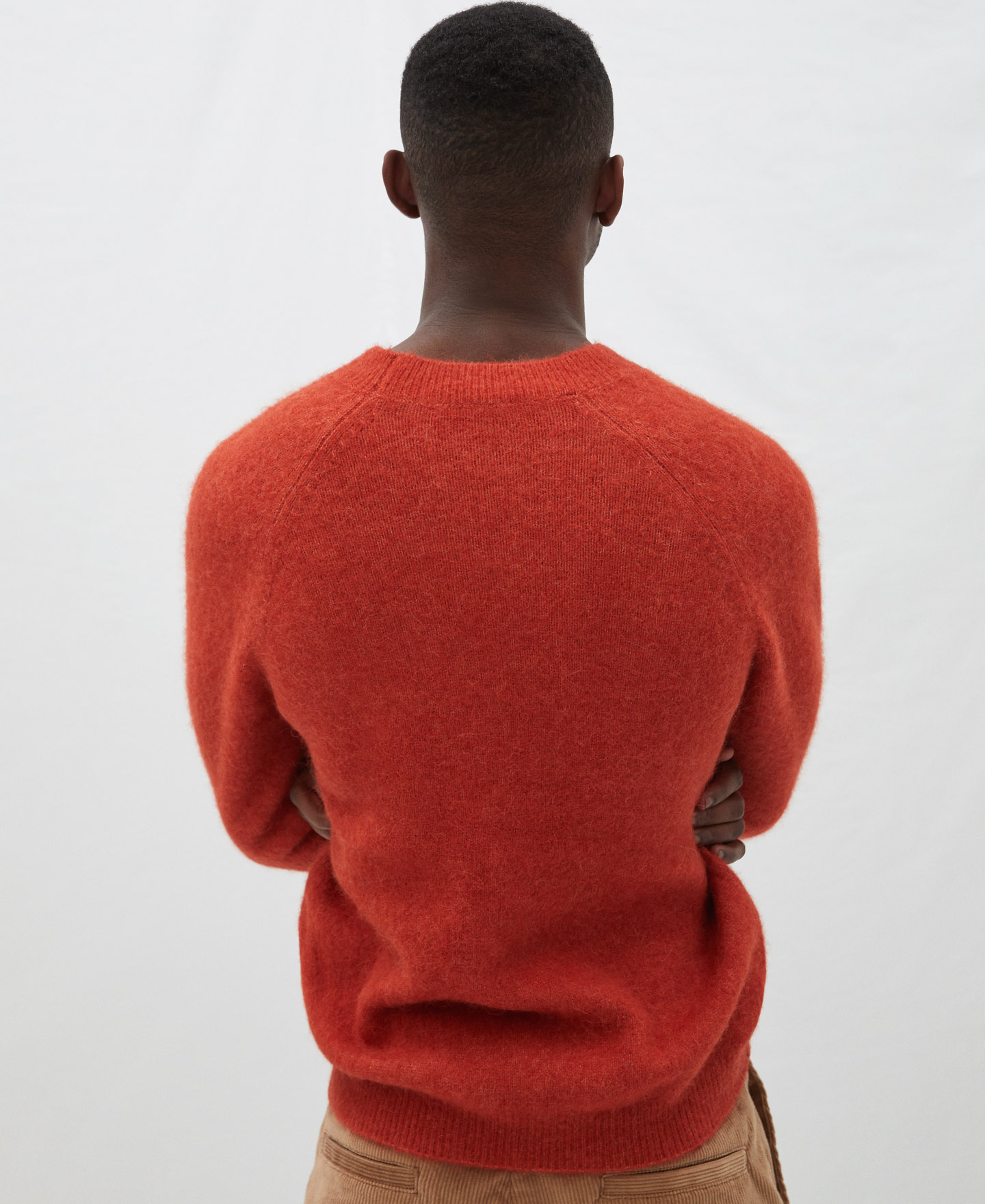 Crew neck sweater with raglan sleeves image number 2