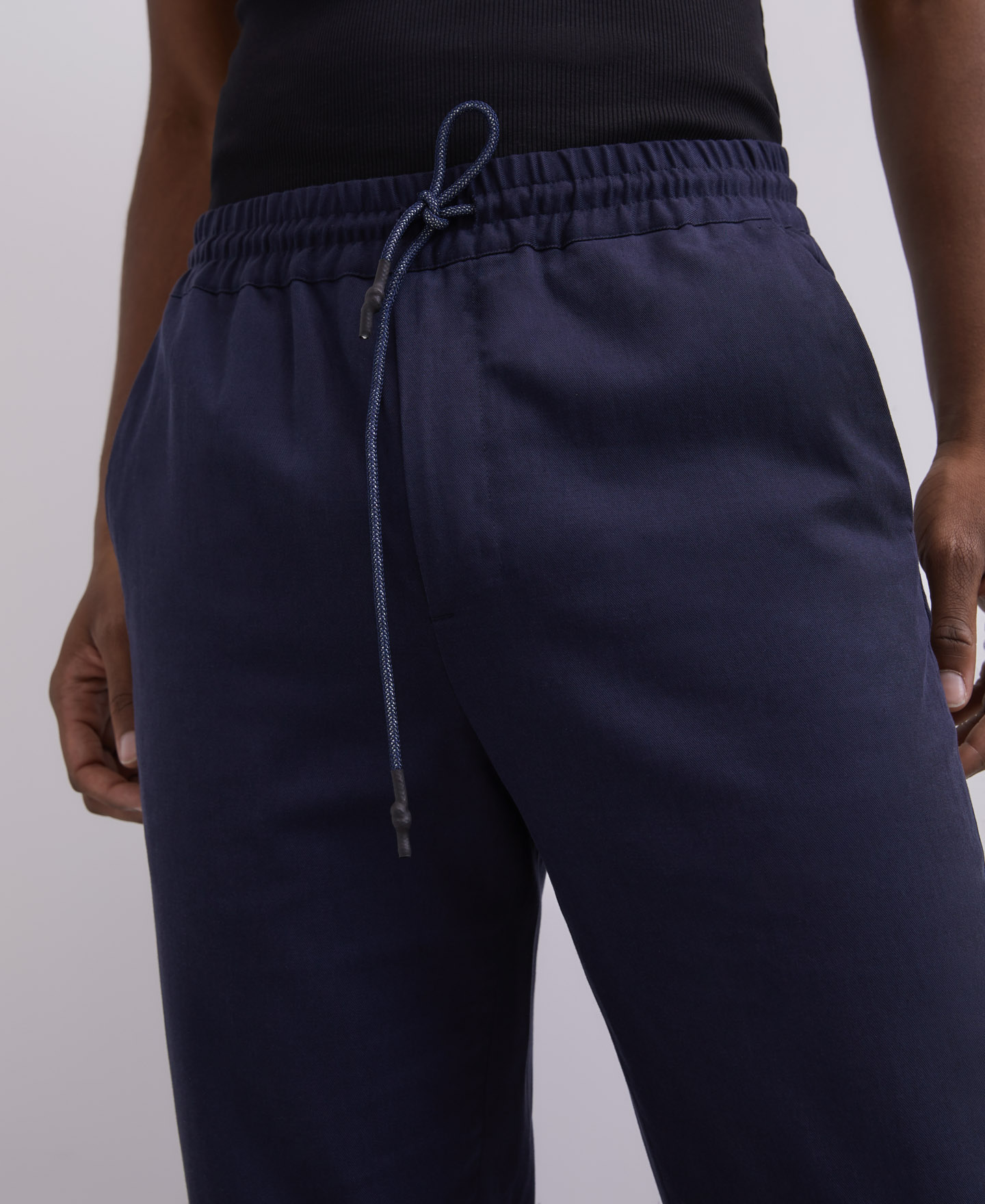 Carrot fit lyocell trousers image number 2