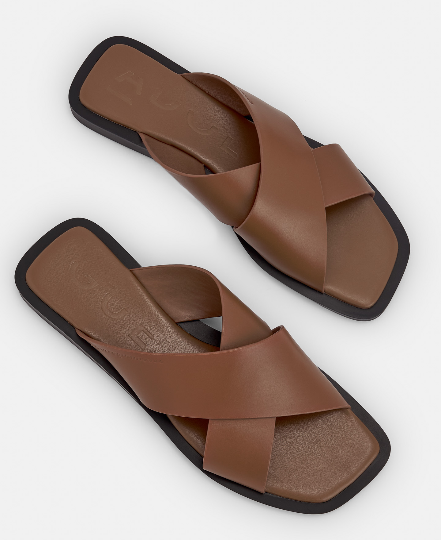 Leather crossed sandal image number 1