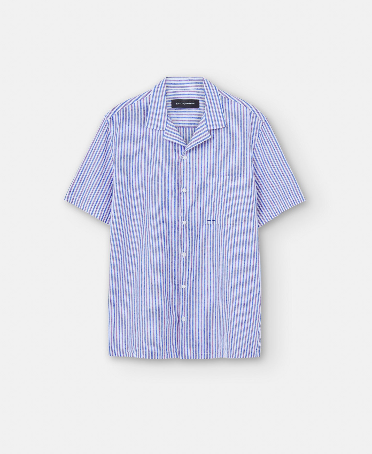 Striped bowling collar shirt image number 4