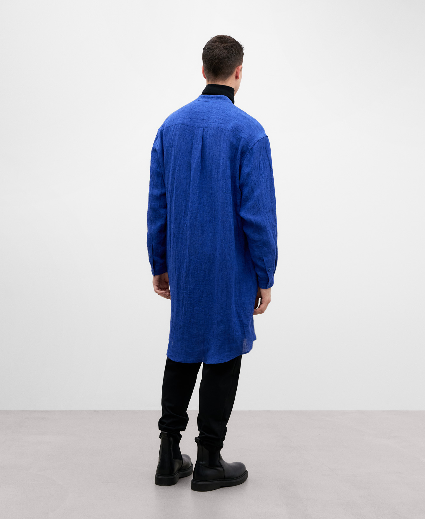 Caftan ouvert en lin européen image number 2