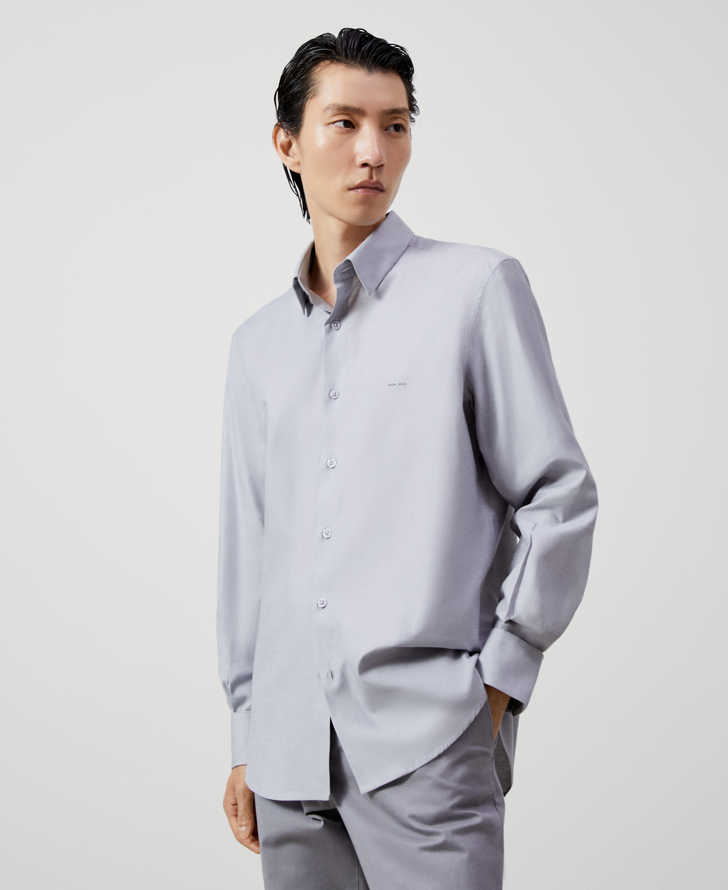 Cotton button-down shirt image number 0