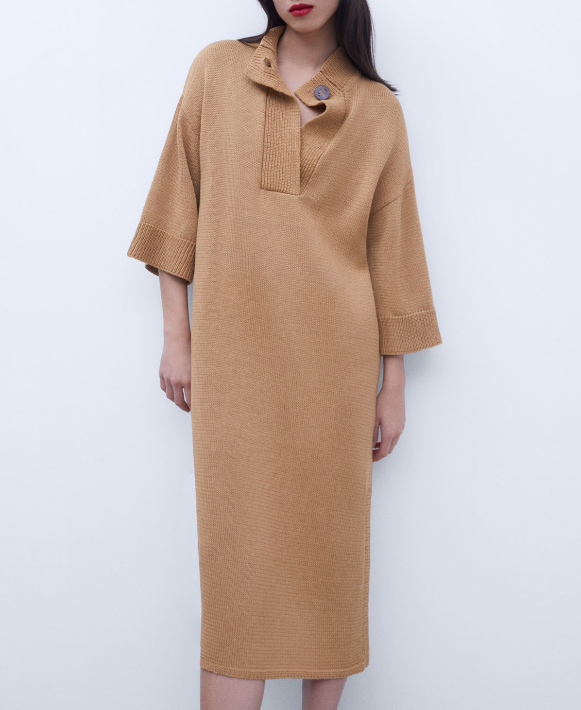 Perkins collar midi dress image number 0
