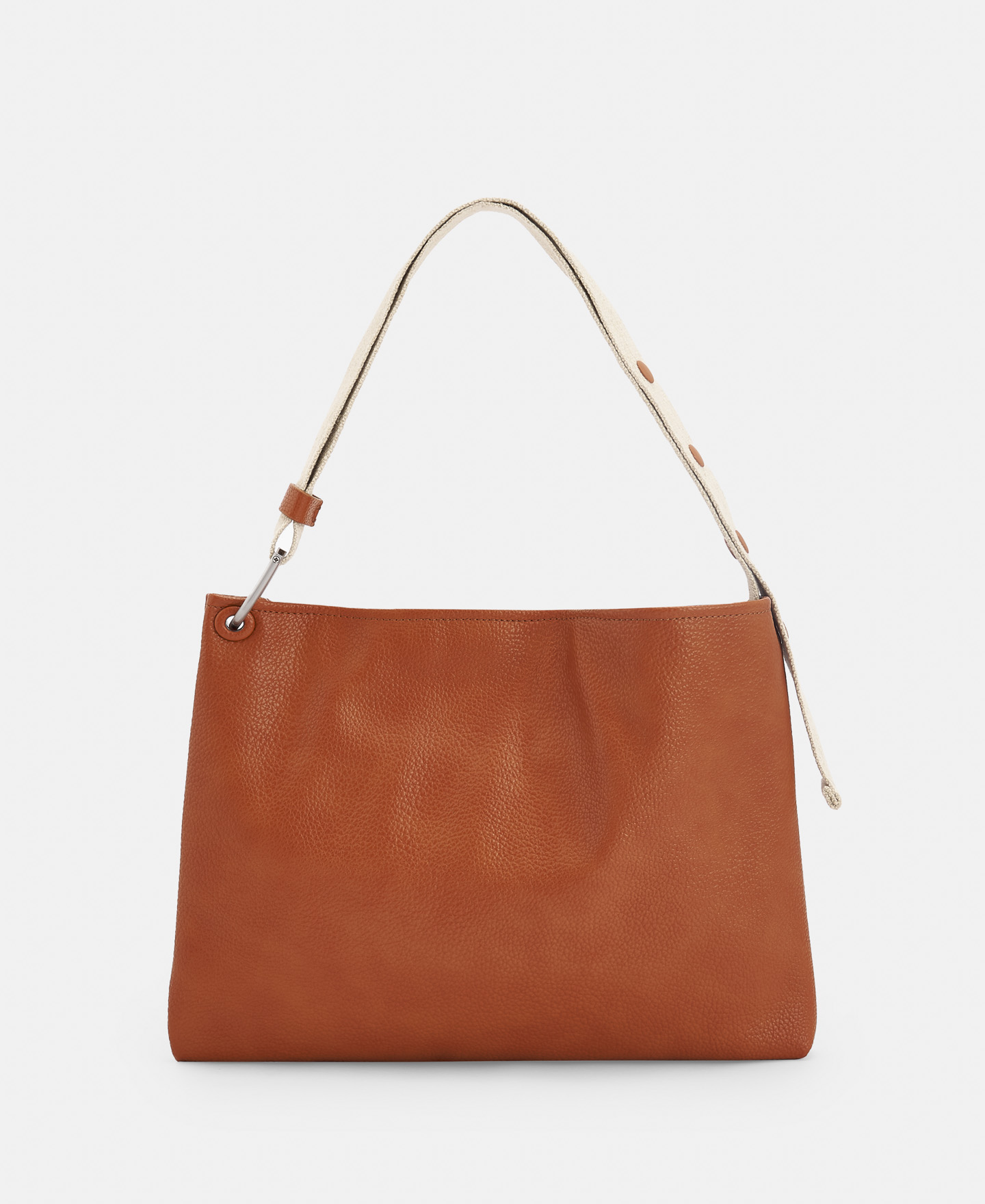 Recycled material horizontal hobo bag image number 1
