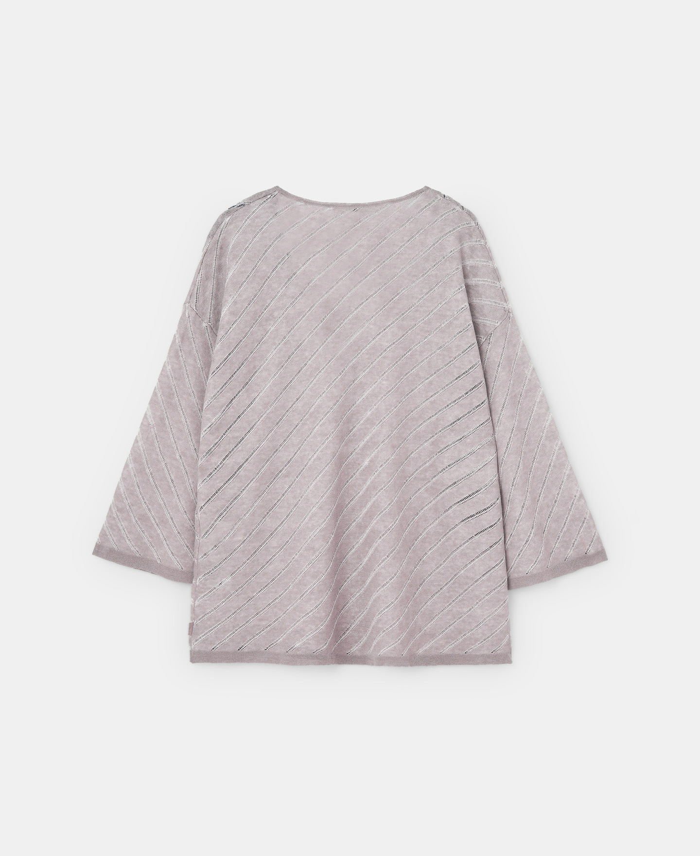 Jersey oversize semitransparente en lino image number 5