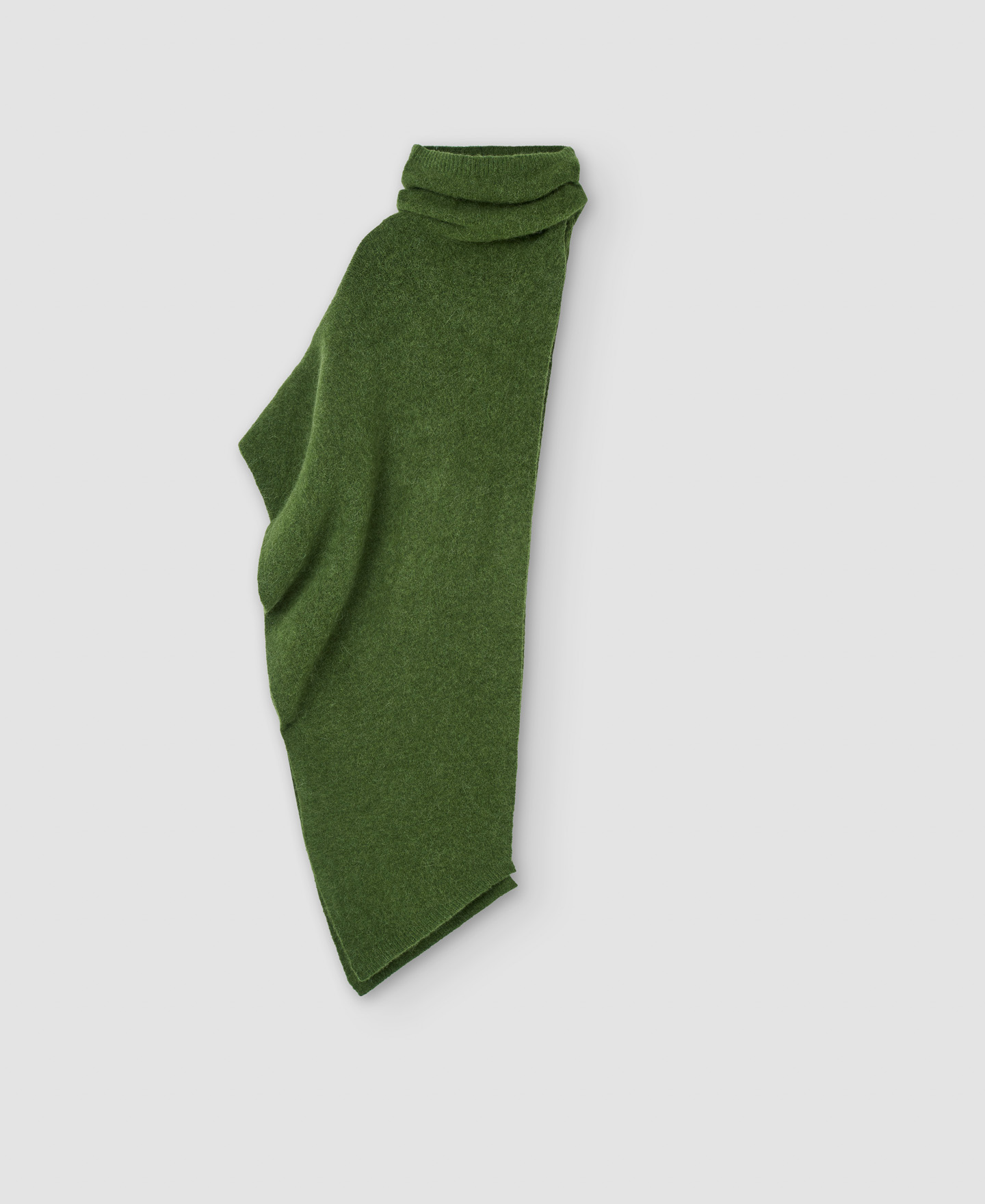 Alpaca and wool big collar scarf image number 3
