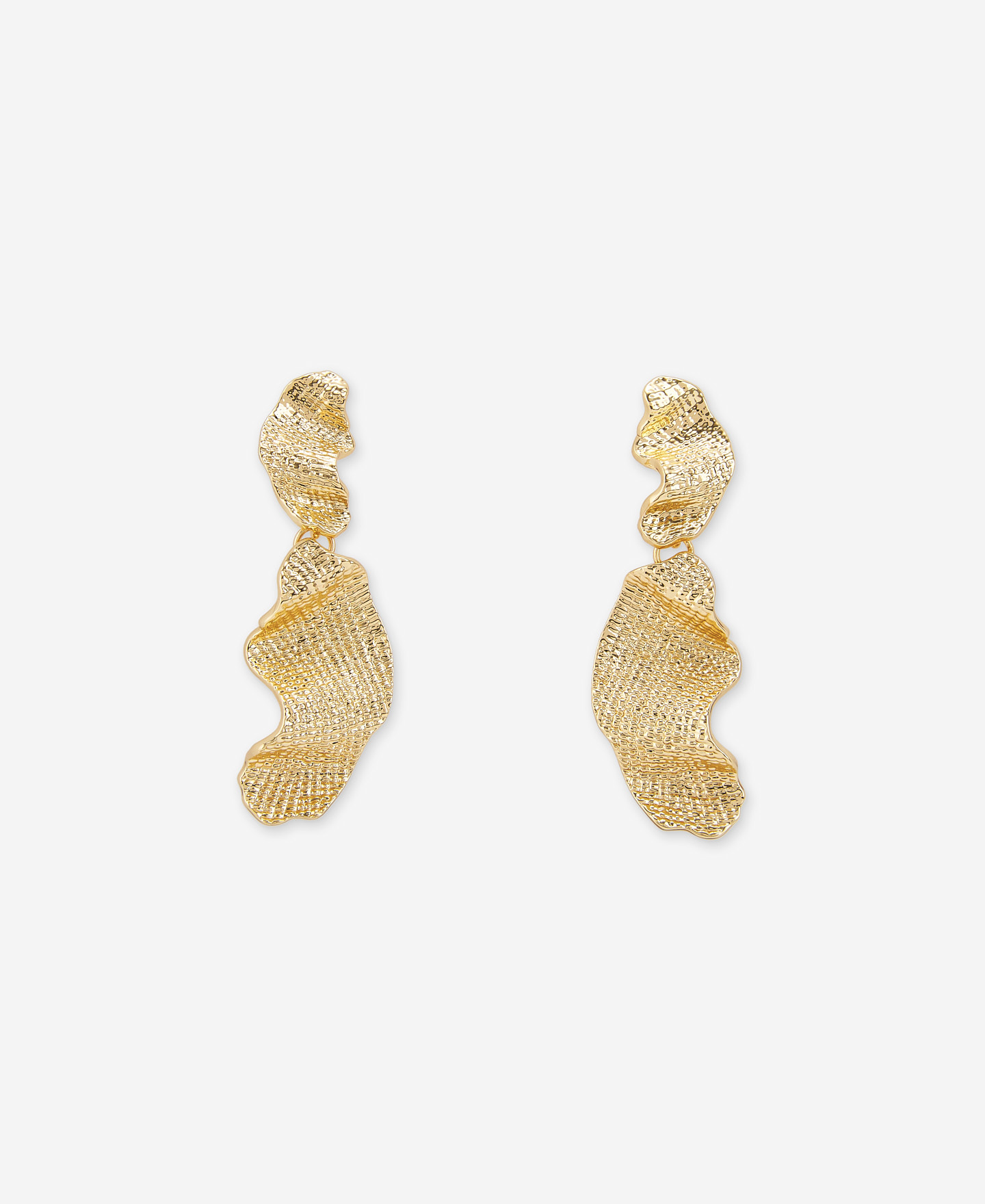 Pendientes de dos piezas dorados image number 0