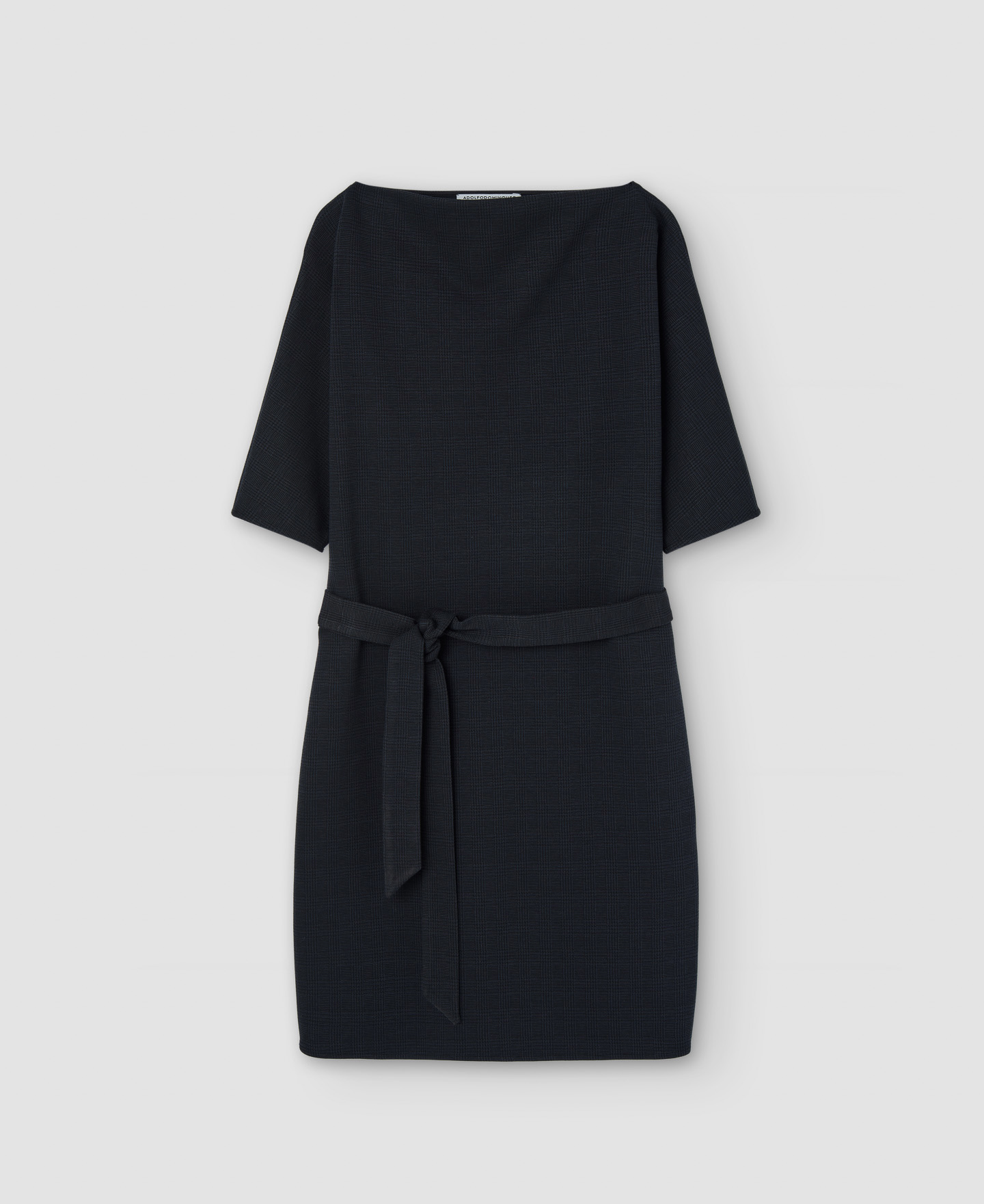 Recycled polyester belted dress image number 4