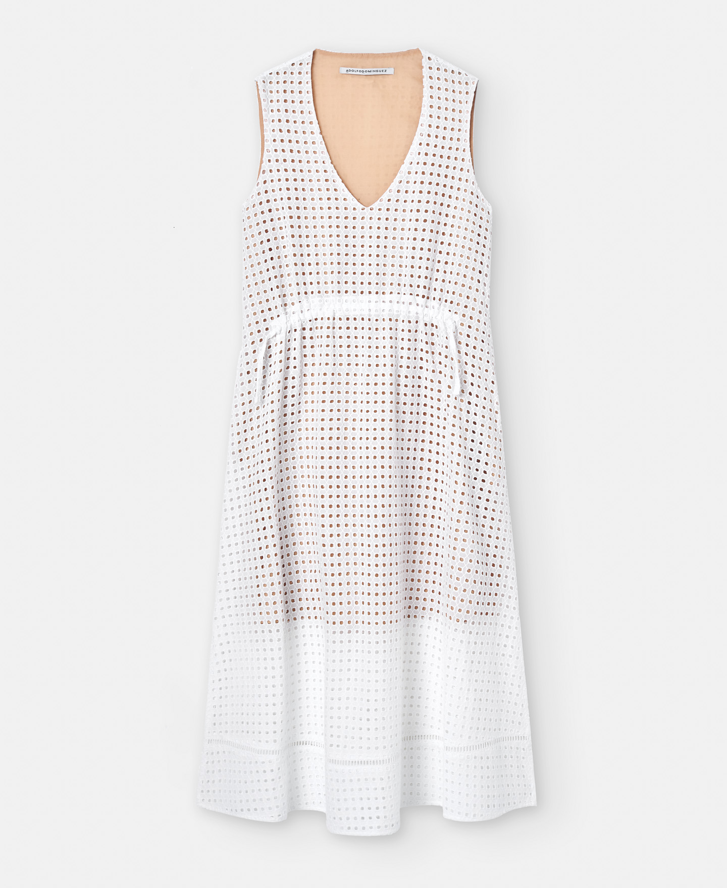 Waist gathered dress image number 4
