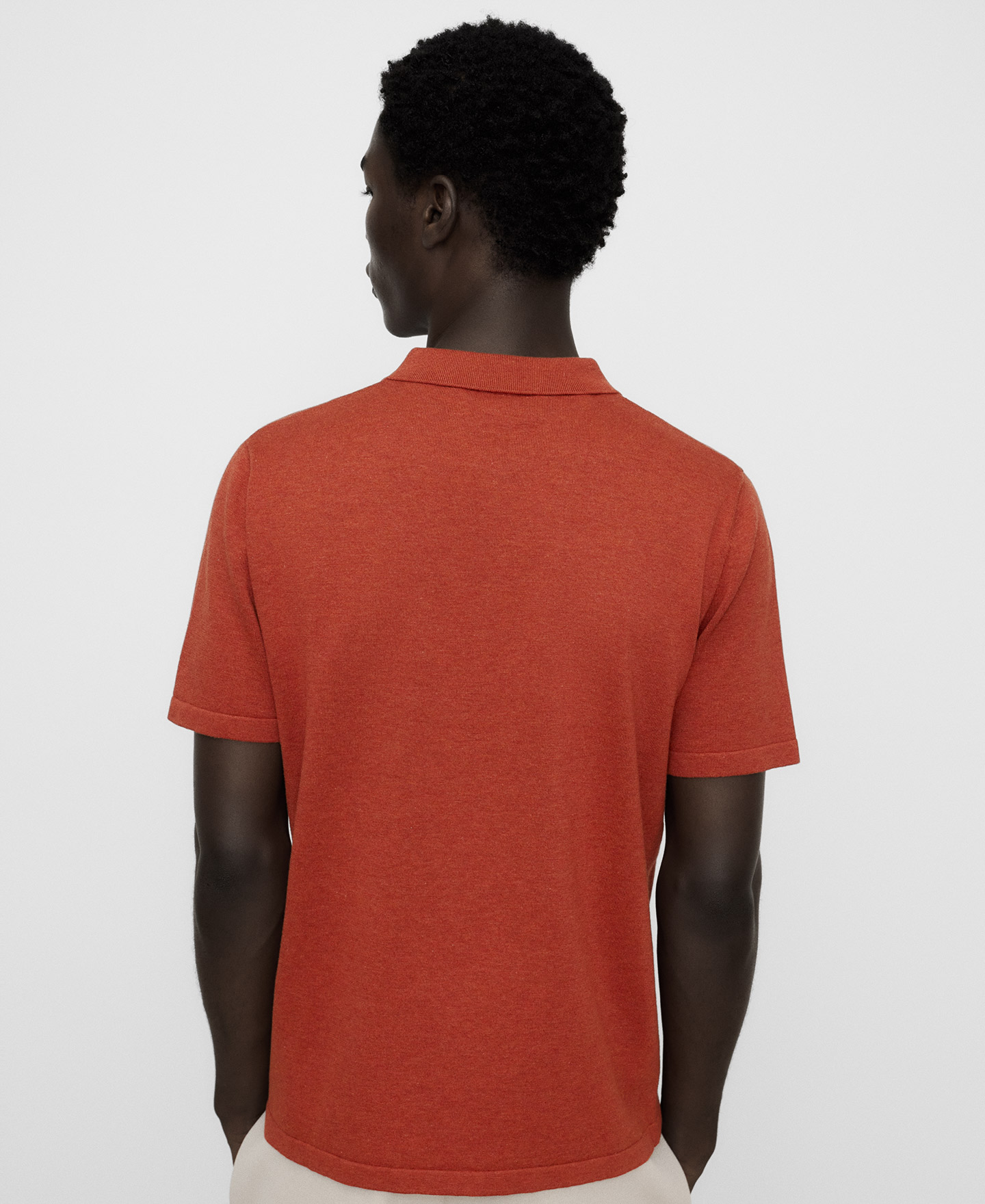 Organic cotton regular fit knit polo image number 2