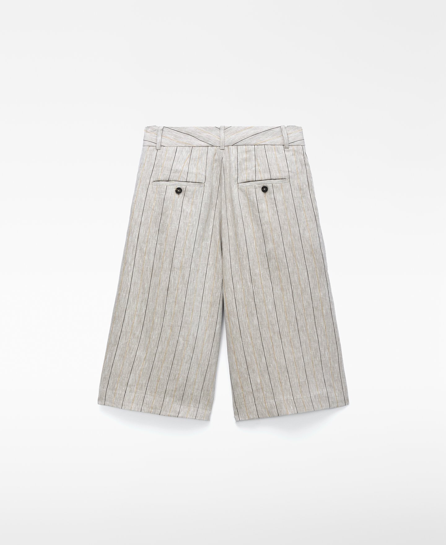 Bermuda recta rayas lino europeo image number 5