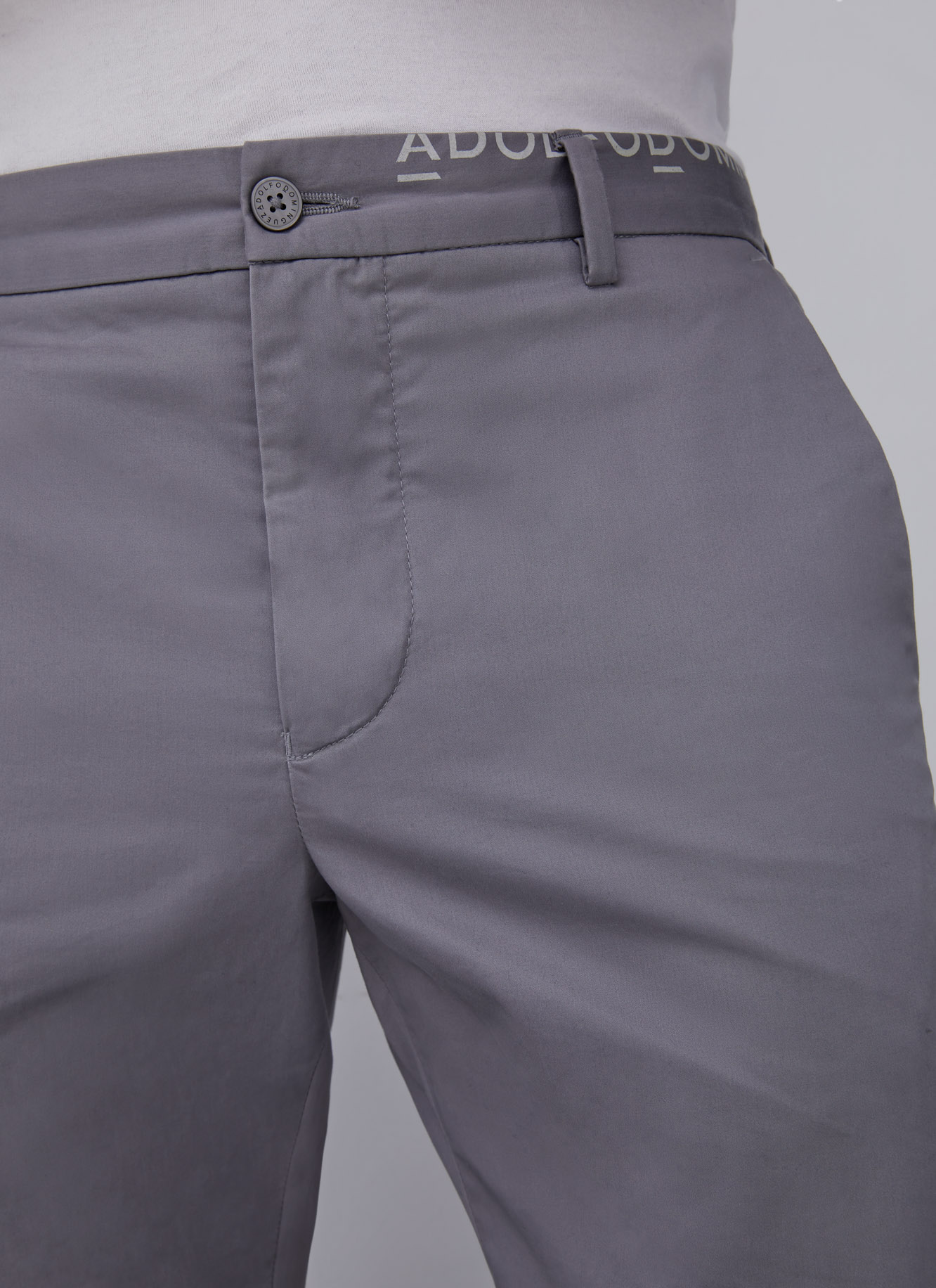 Elastic cotton trousers image number 3