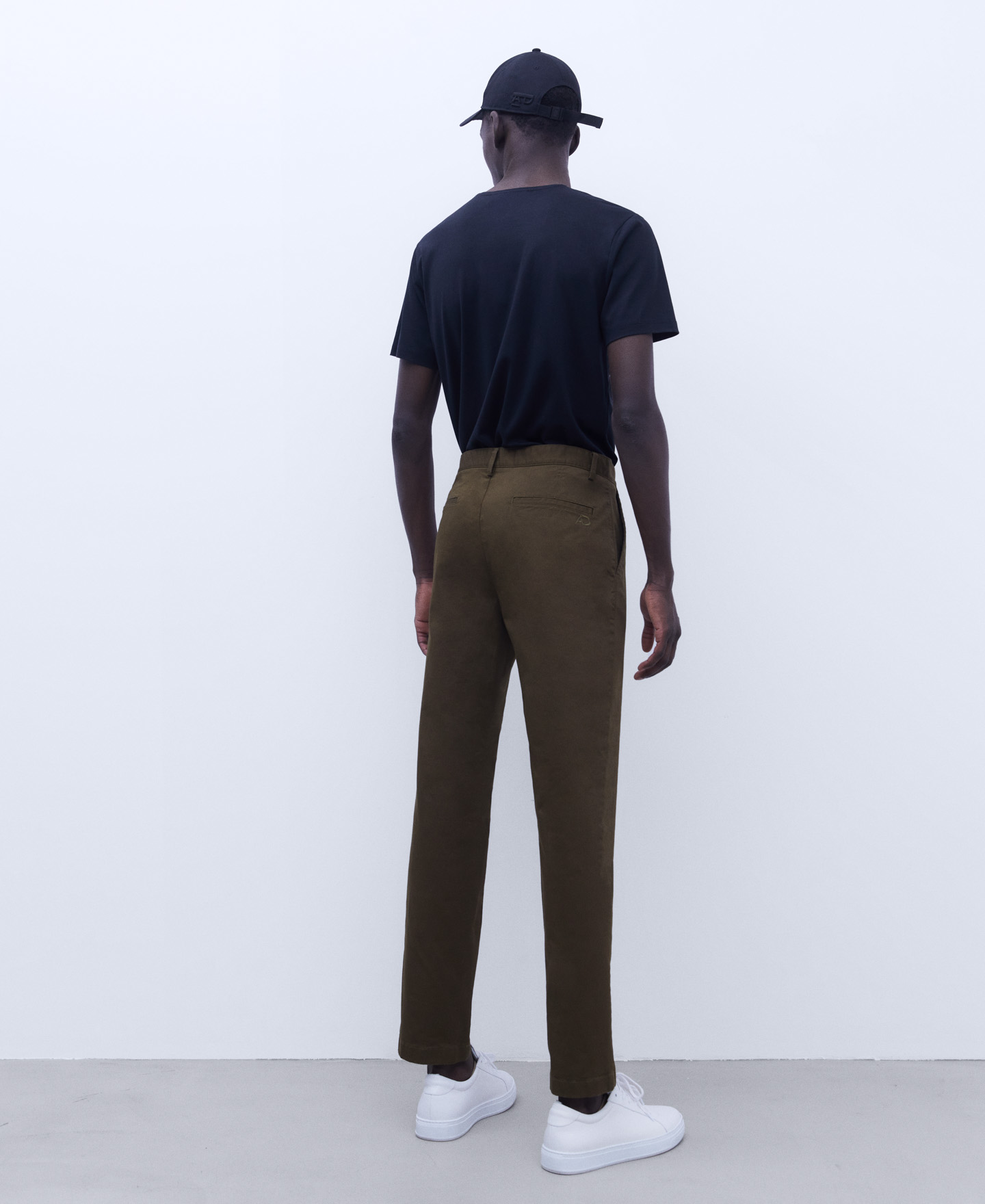 Cotton twill chino trousers image number 2