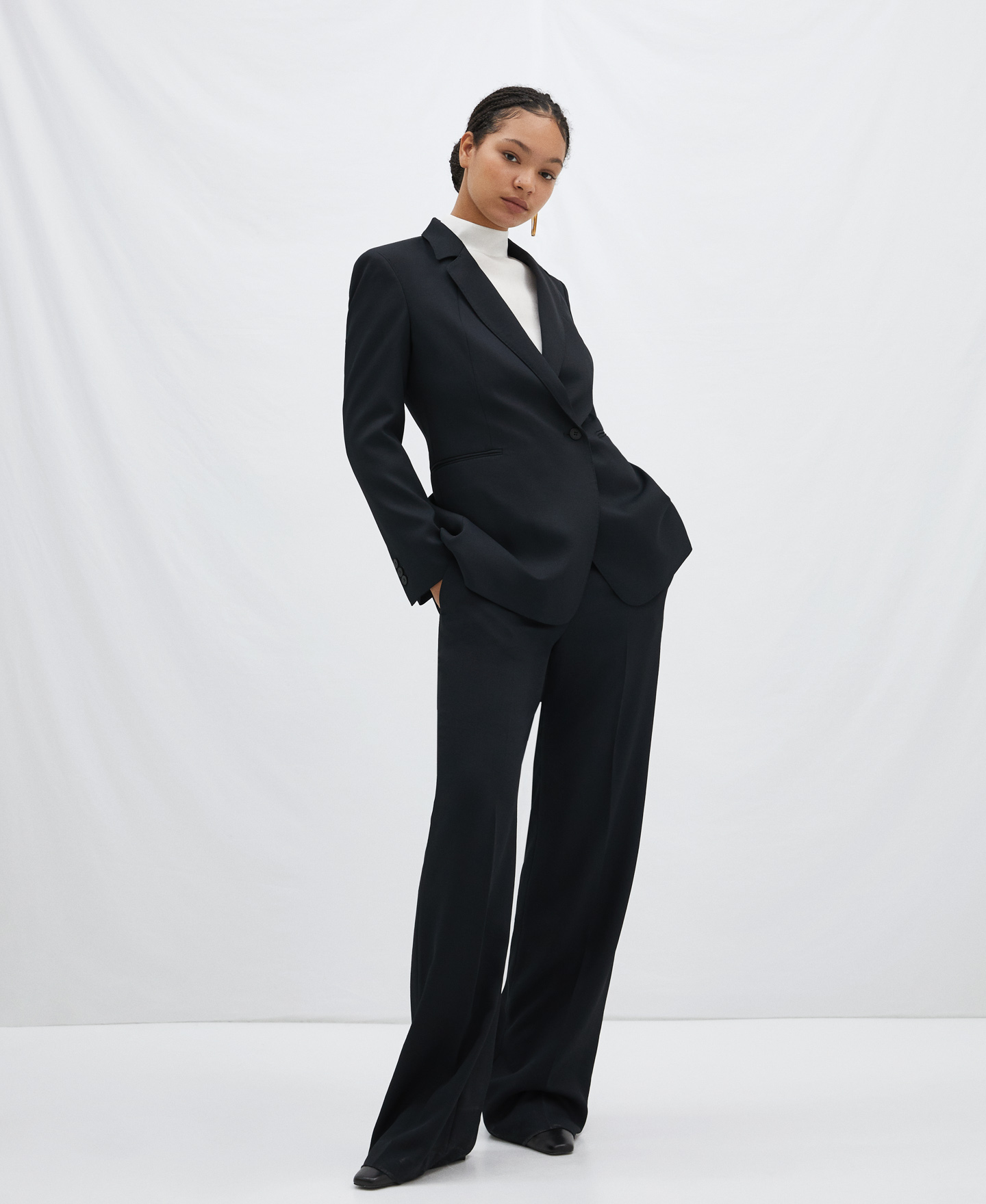 Semitransparent blouse in lyocell image number 1