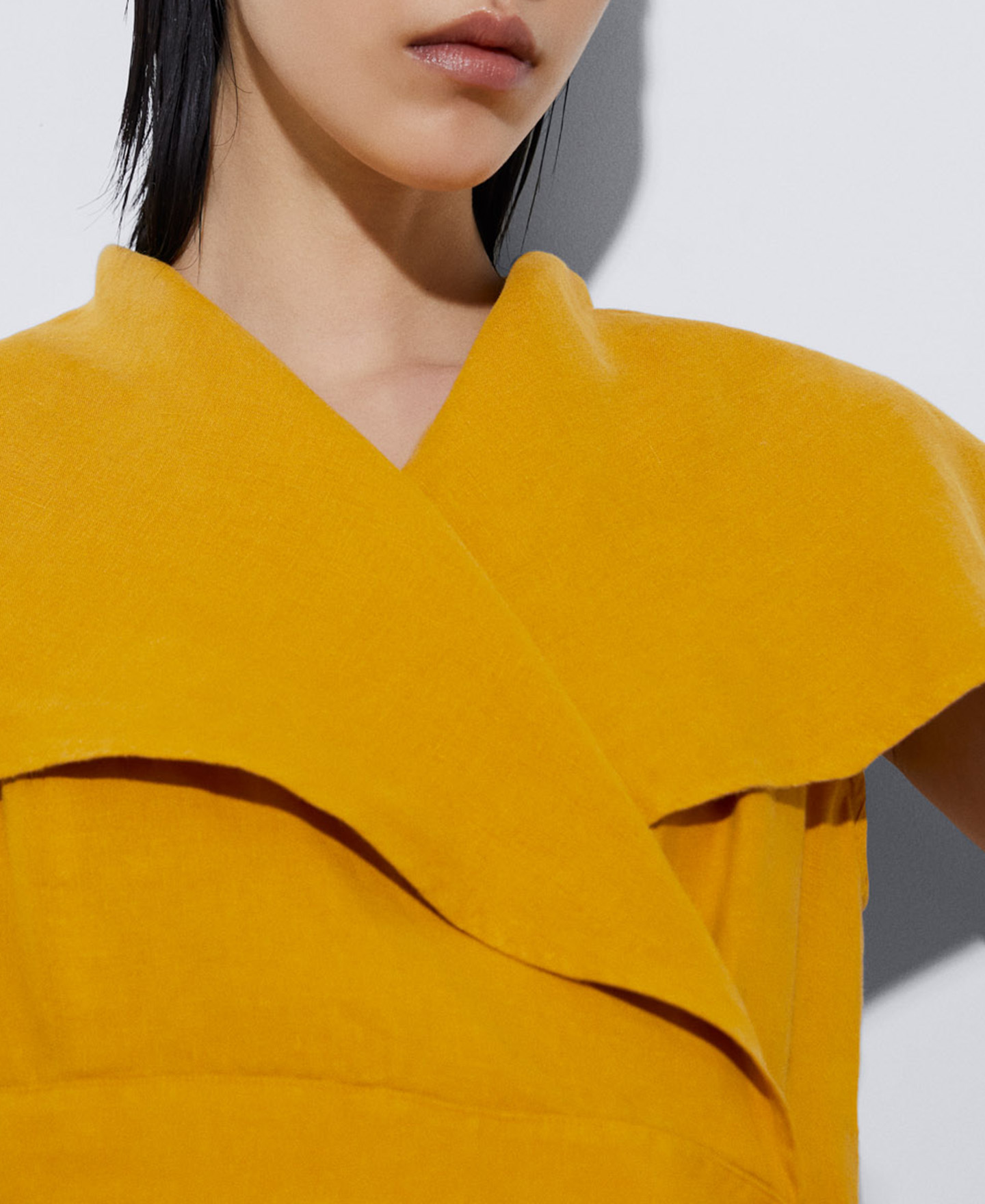European linen midi dress image number 3