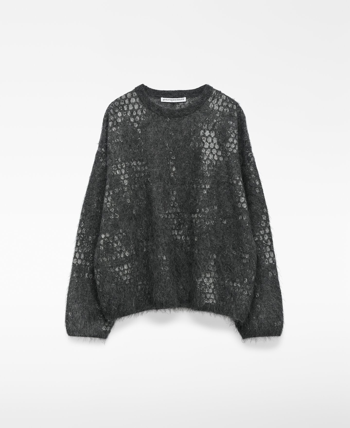 Jacquard knit sweater woman image number 4