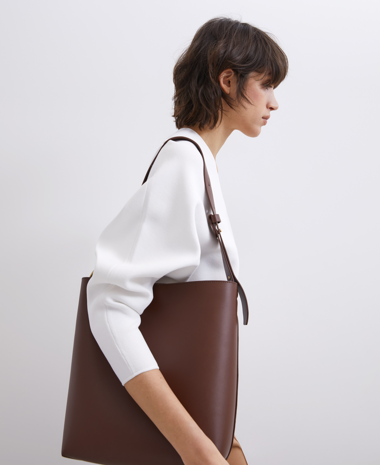 Shopper in vachetta leather image number 3