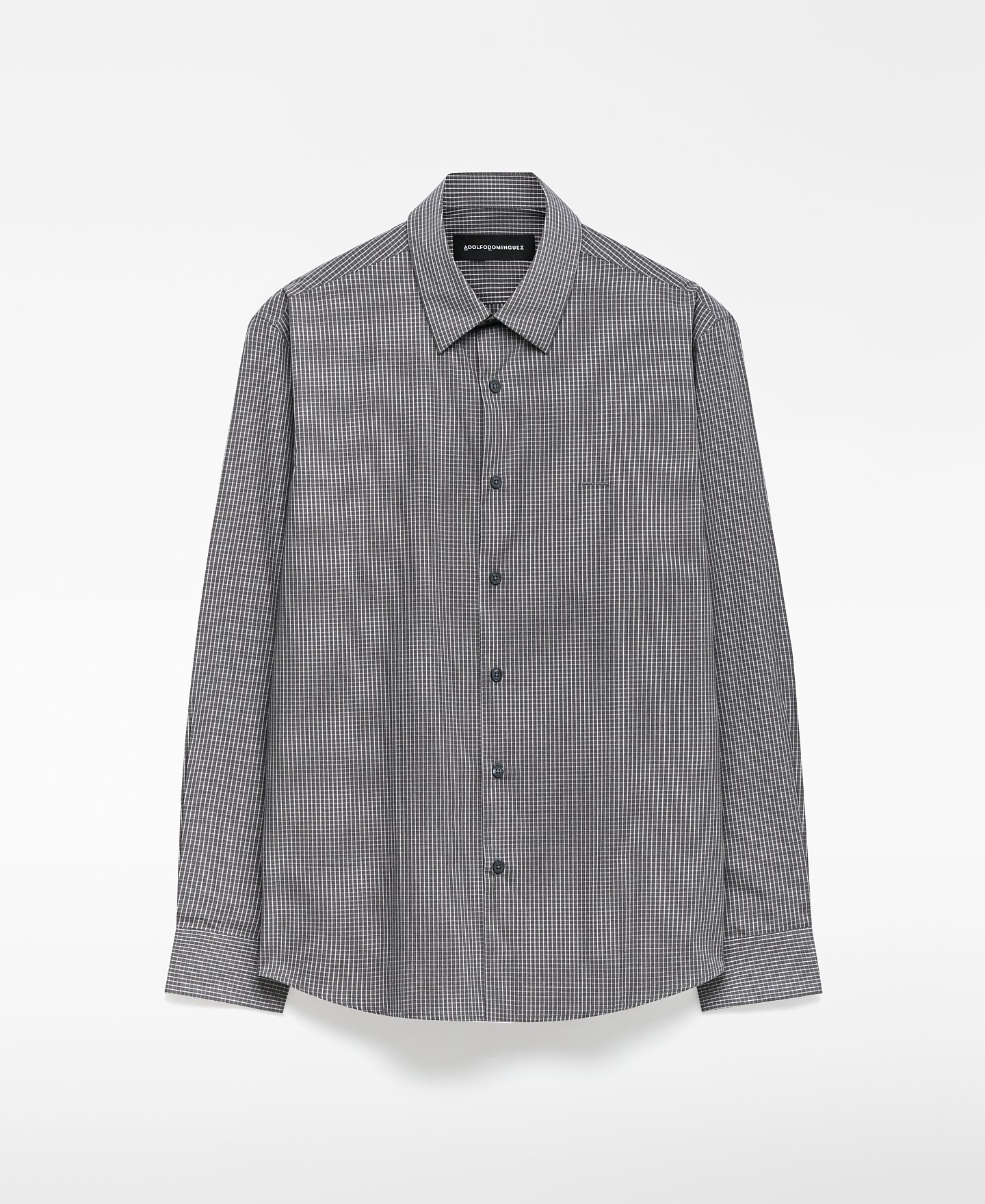 Camisa regular fit cuadros hombre image number 0