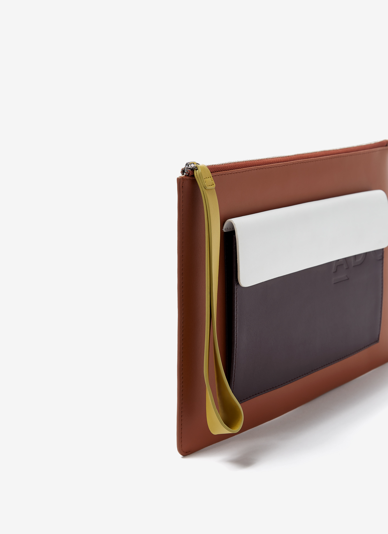 Tricolour vachetta leather handbag image number 1