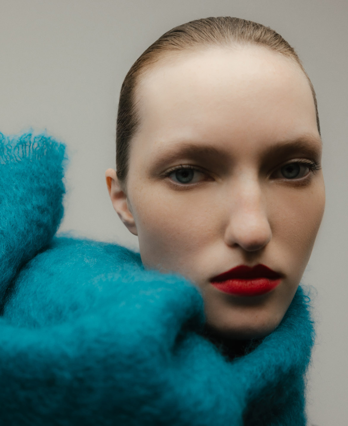 Artisan scarf in mohair image number 3