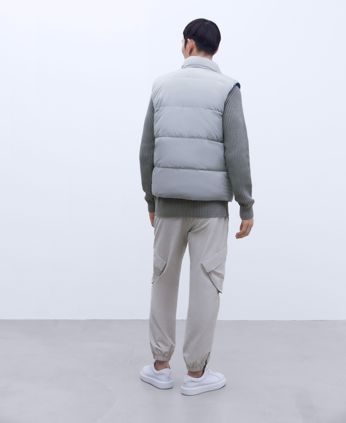 Reversible padded nylon waistcoat image number 2