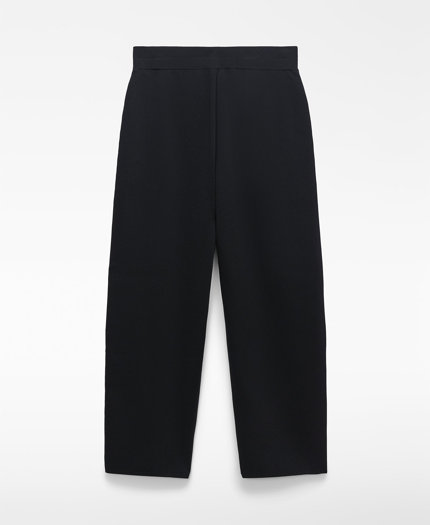 Knit barrel fit trousers image number 5