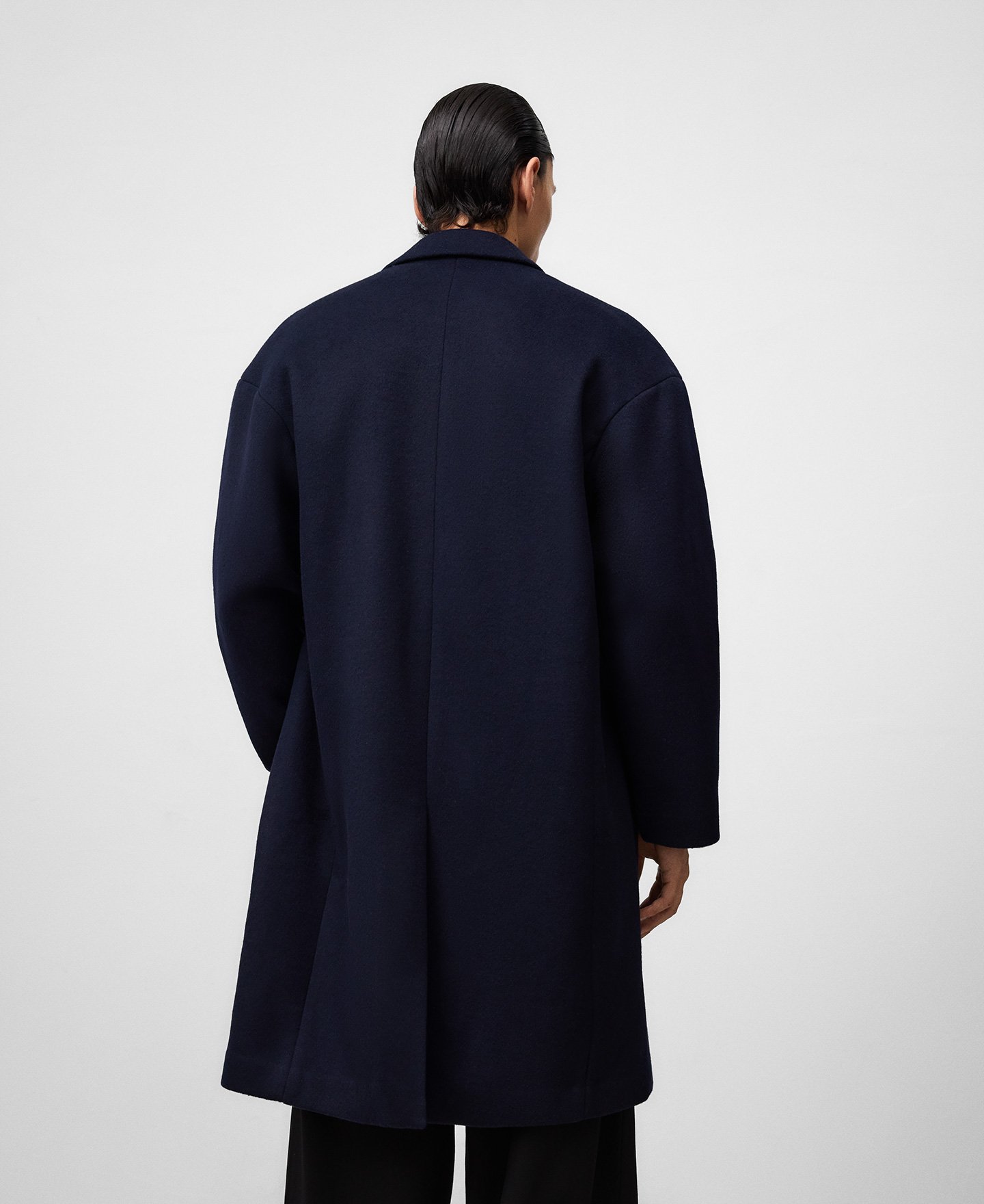 Wool blend coat man image number 2