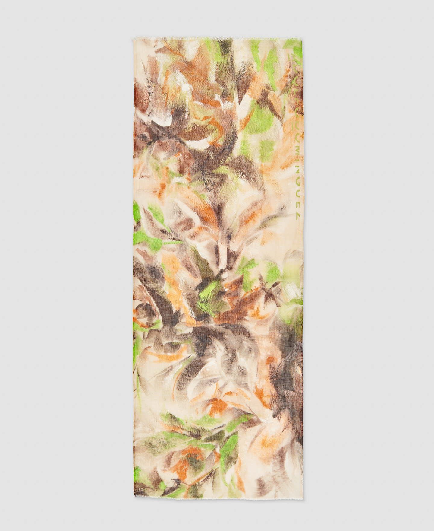 Printed linen shawl image number 0