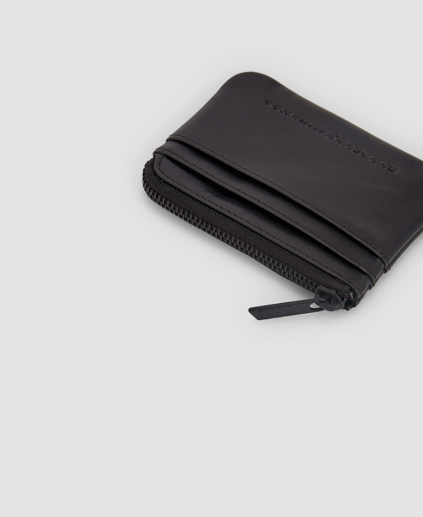 Leather zipped wallet image number 1