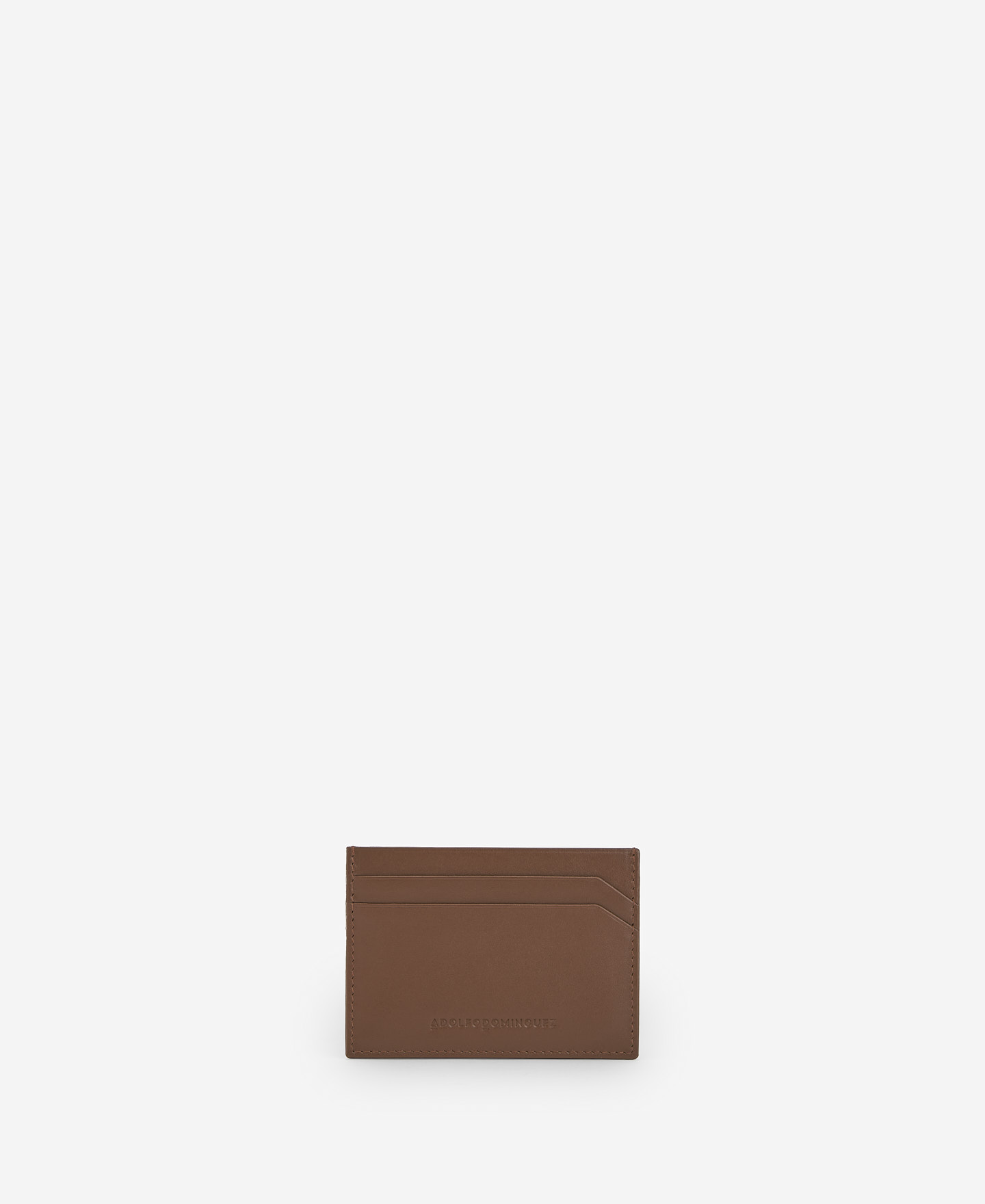 Brown leather cardholder image number 0