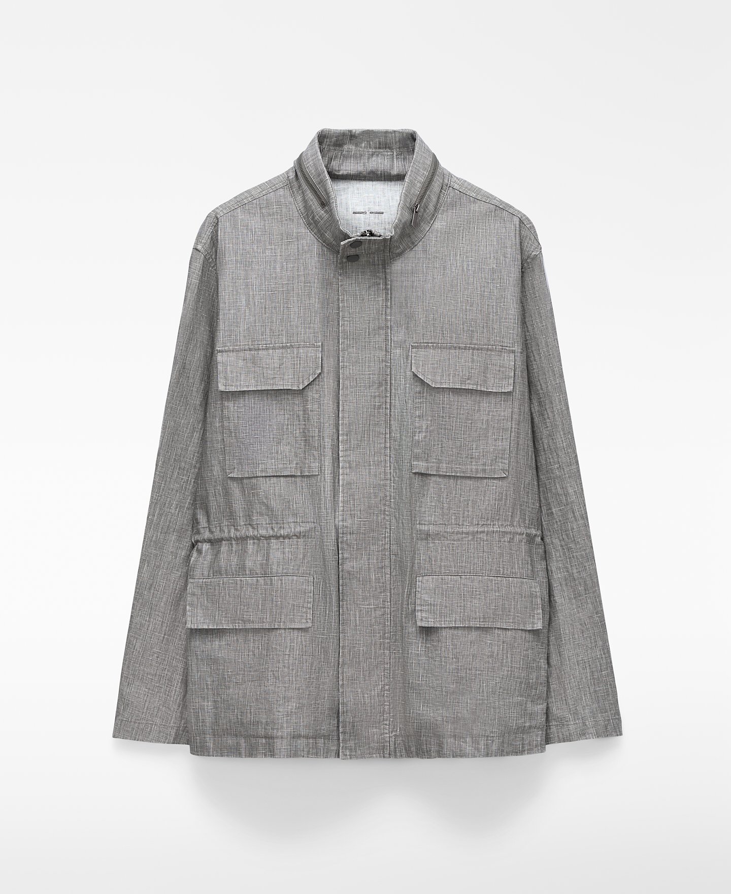 Waxed linen safari jacket image number 0