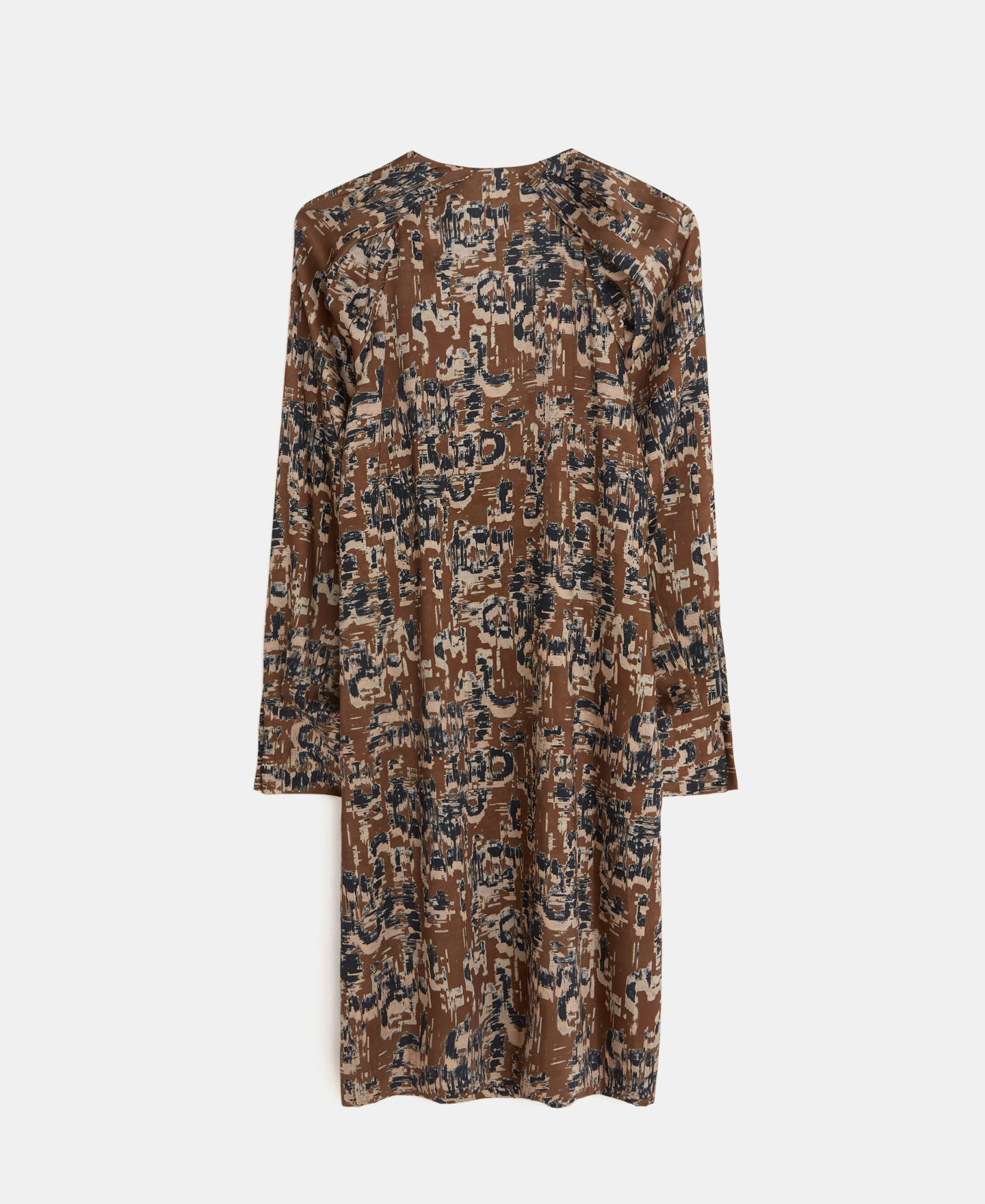 A-line dress with puffed sleeves image number 5