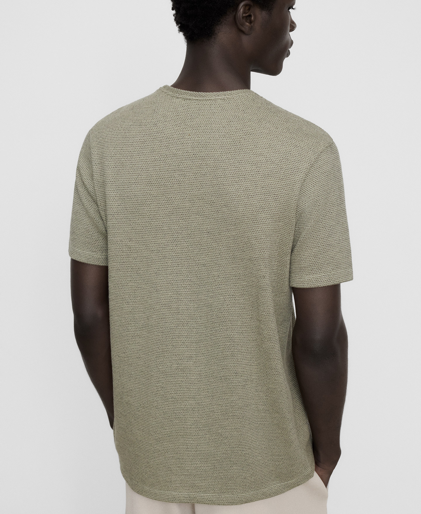 Regular fit microtexture T-shirt image number 2