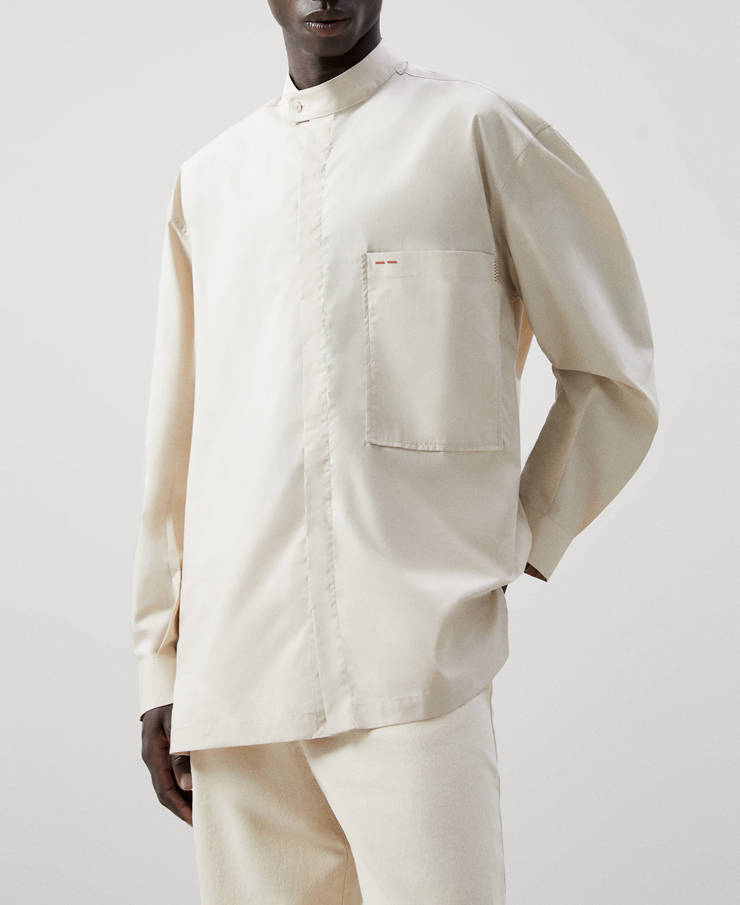 Oversize cotton shirt image number 0