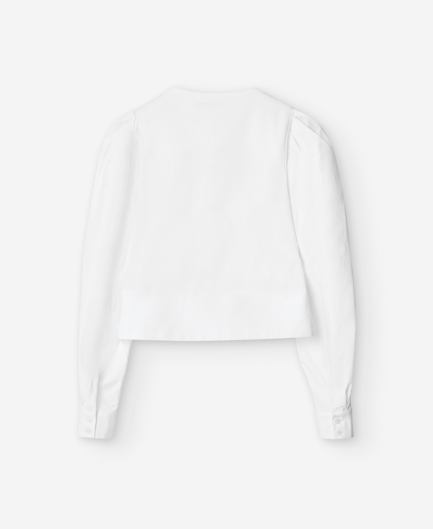 Wrap-around effect cotton women's shirt image number 5