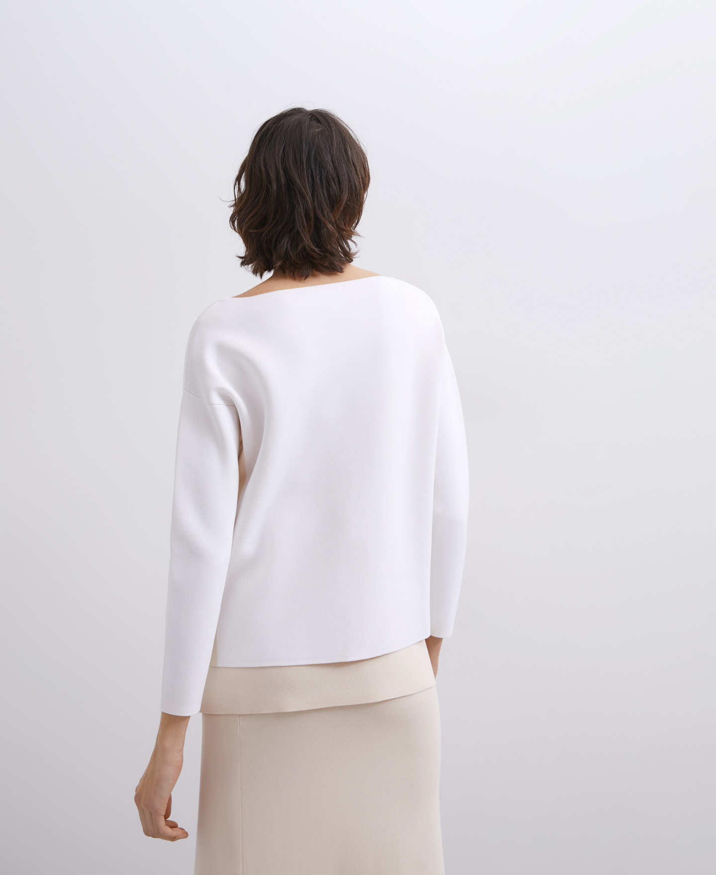 Two-colored cerrojillo knit sweatshirt image number 1