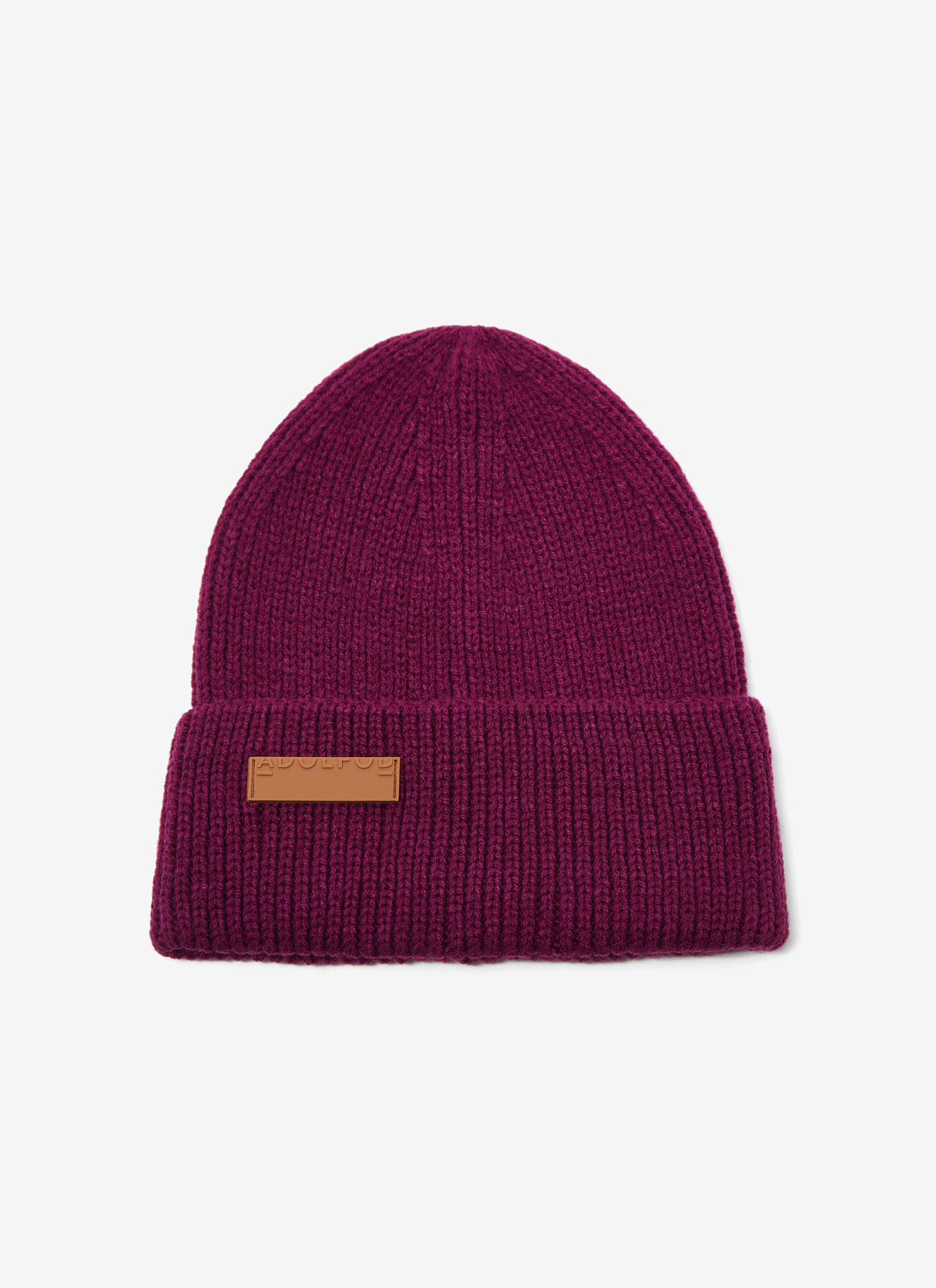 Beanie en canalé con logo image number 0