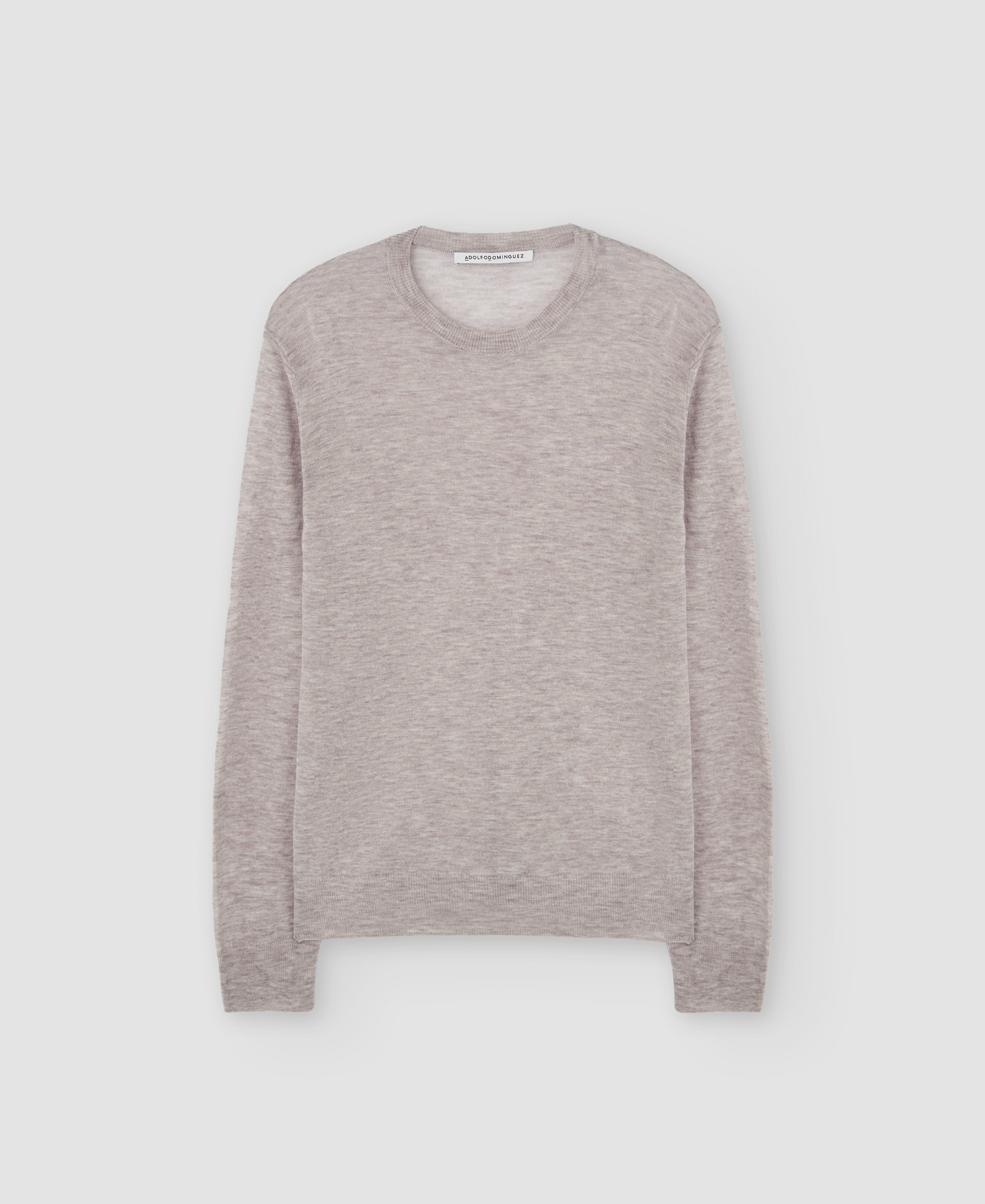 Merino wool crew neck sweater image number 4