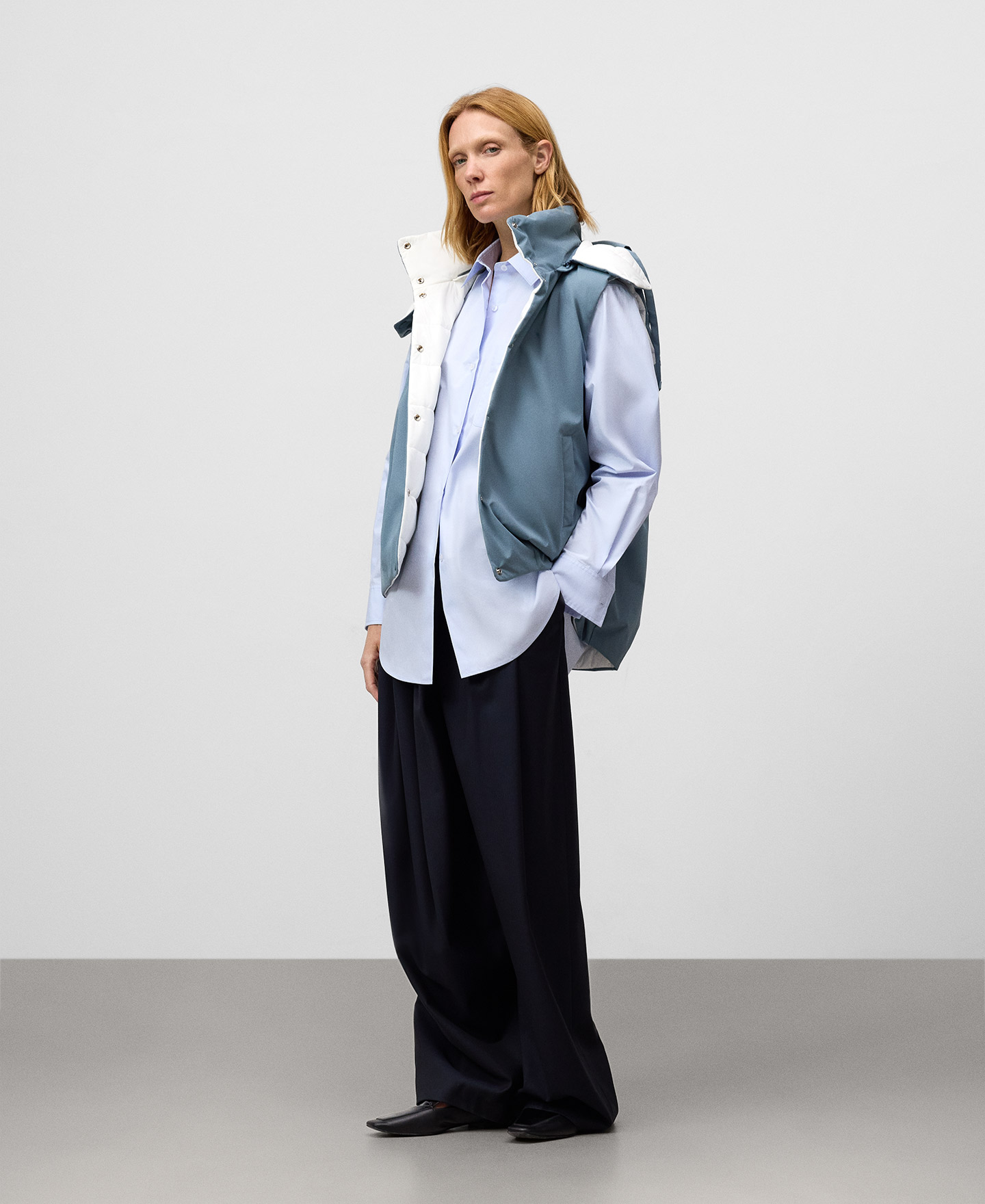 Chaleco acolchado reversible mujer image number 1