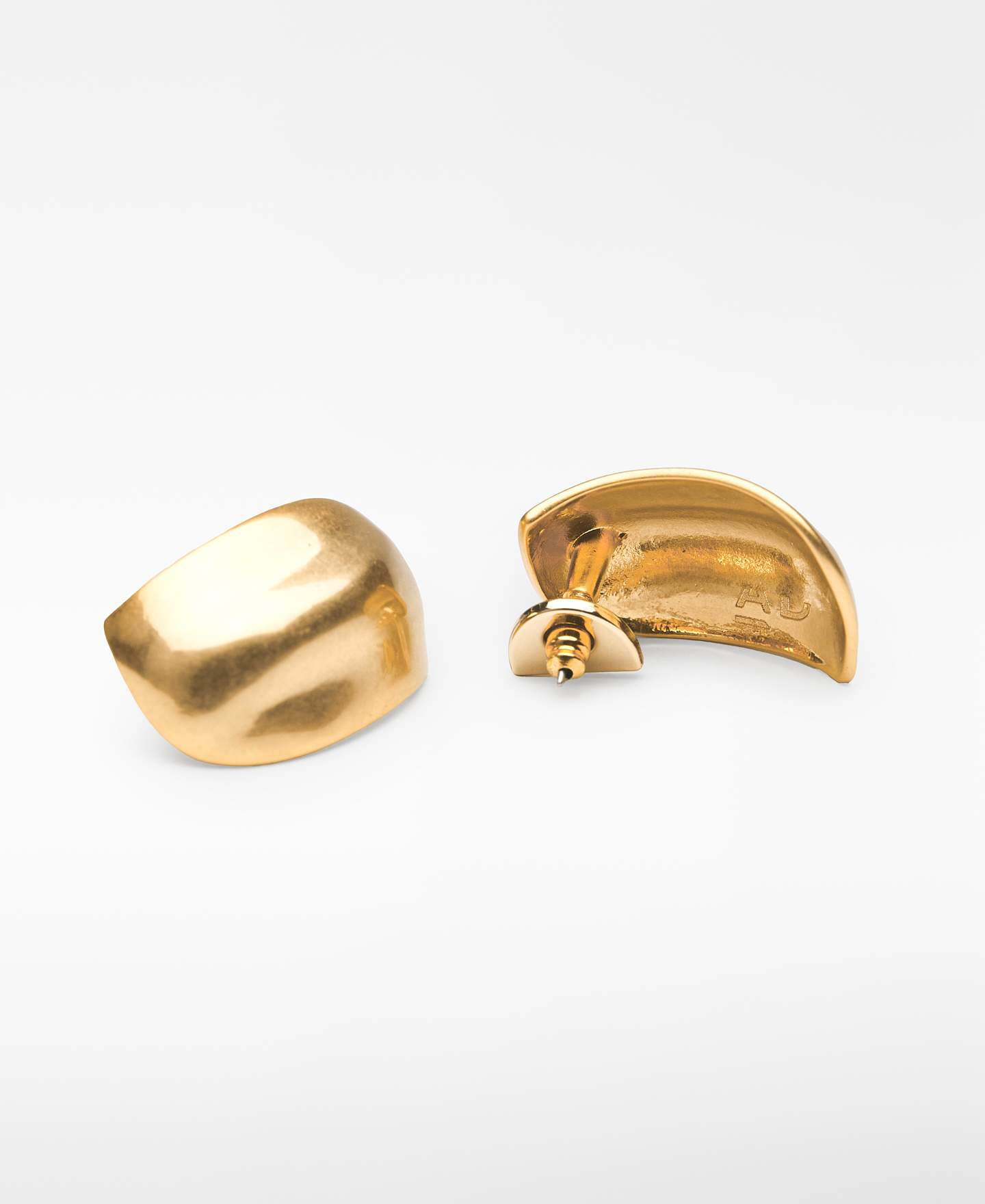 Pendientes metálicos dorados mujer image number 1