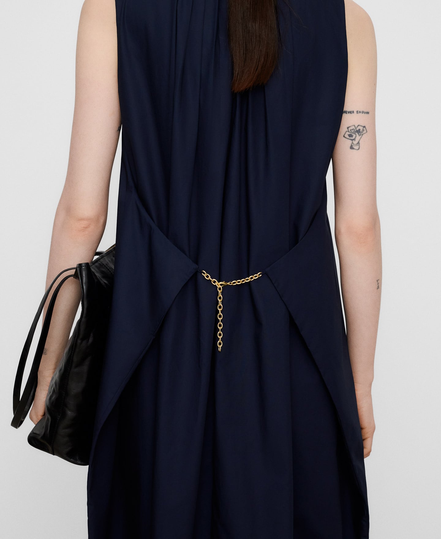 Balloon dress with chain detail image number 3