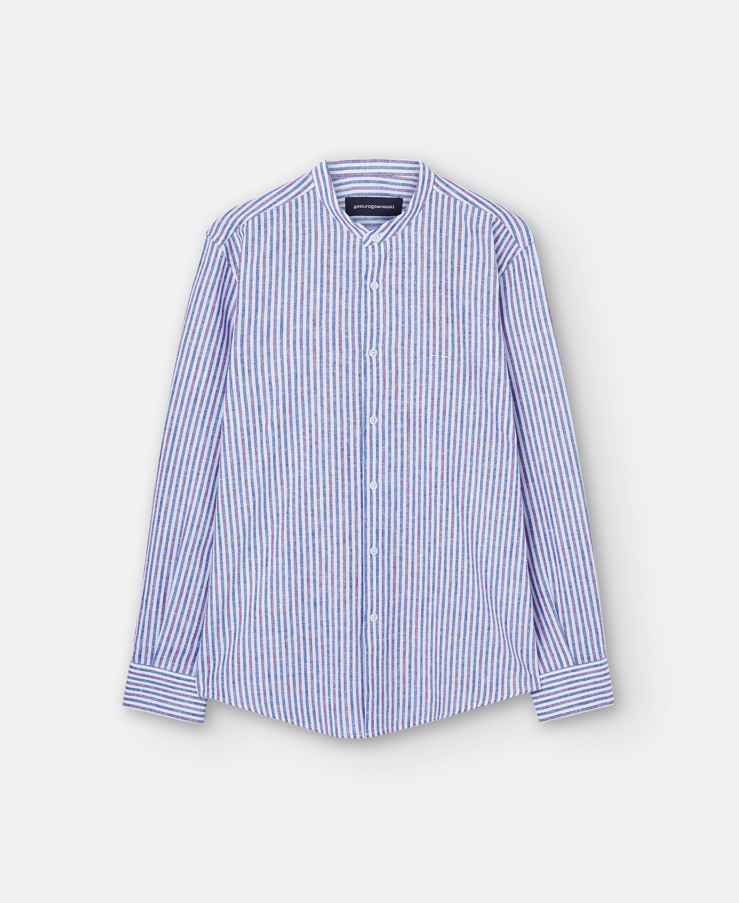Organic cotton mandarin collar shirt image number 4