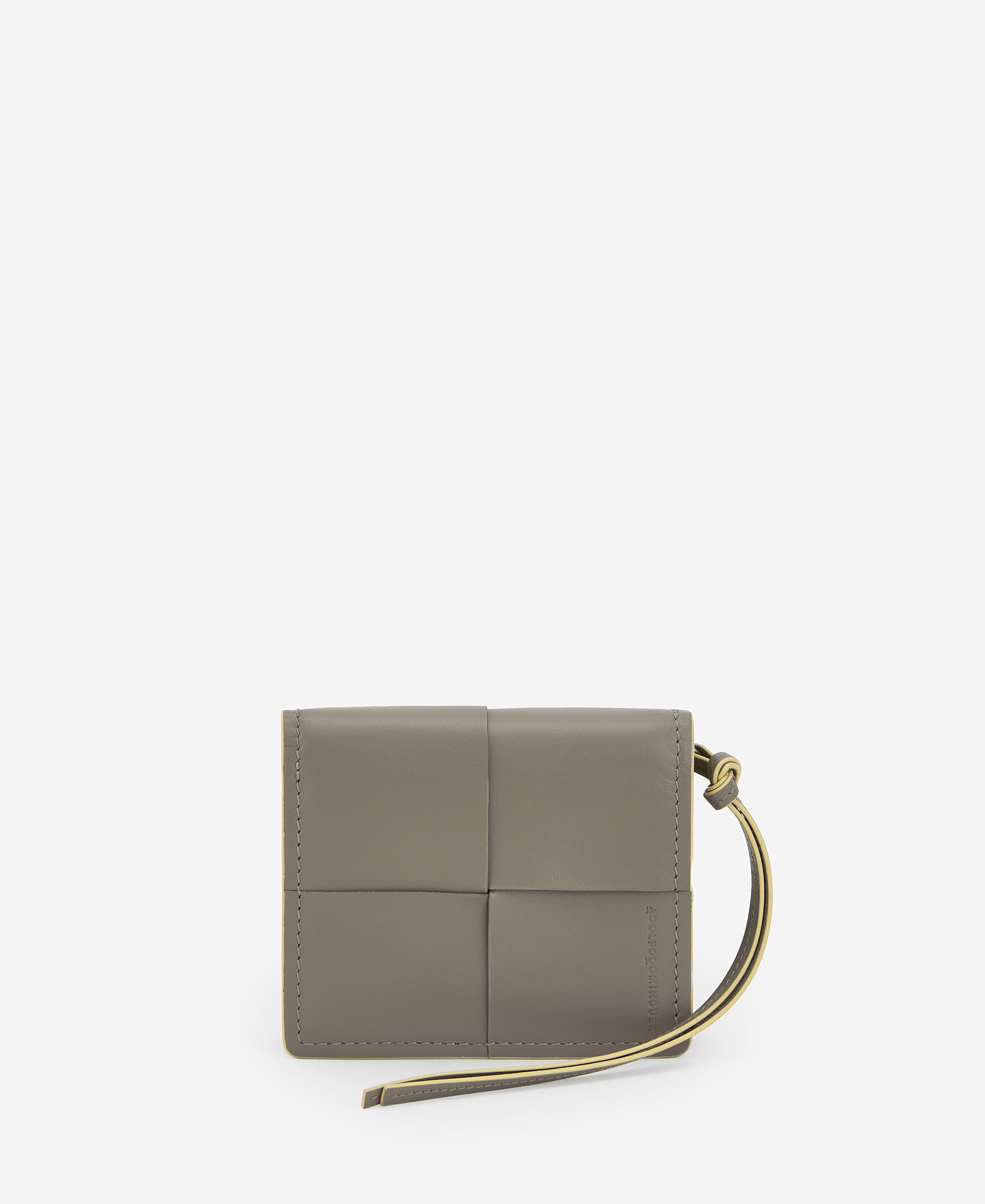 Grey responsible leather wallet women image number 0