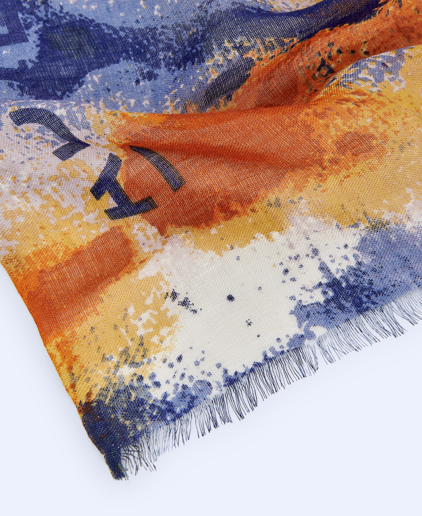 Linen and modal printed shawl image number 2