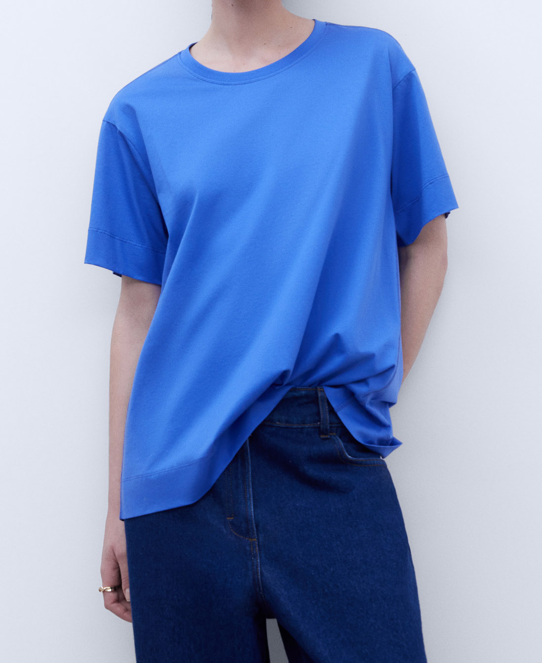 Cotton crew neck t-shirt image number 0