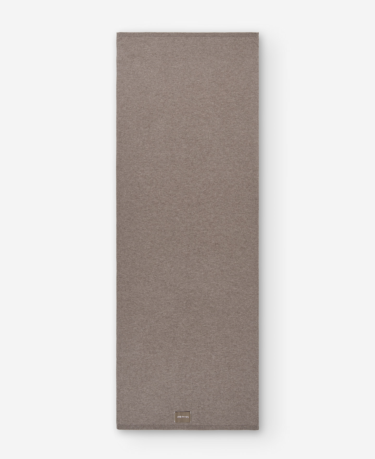 Stone colour merino wool scarf for men image number 0