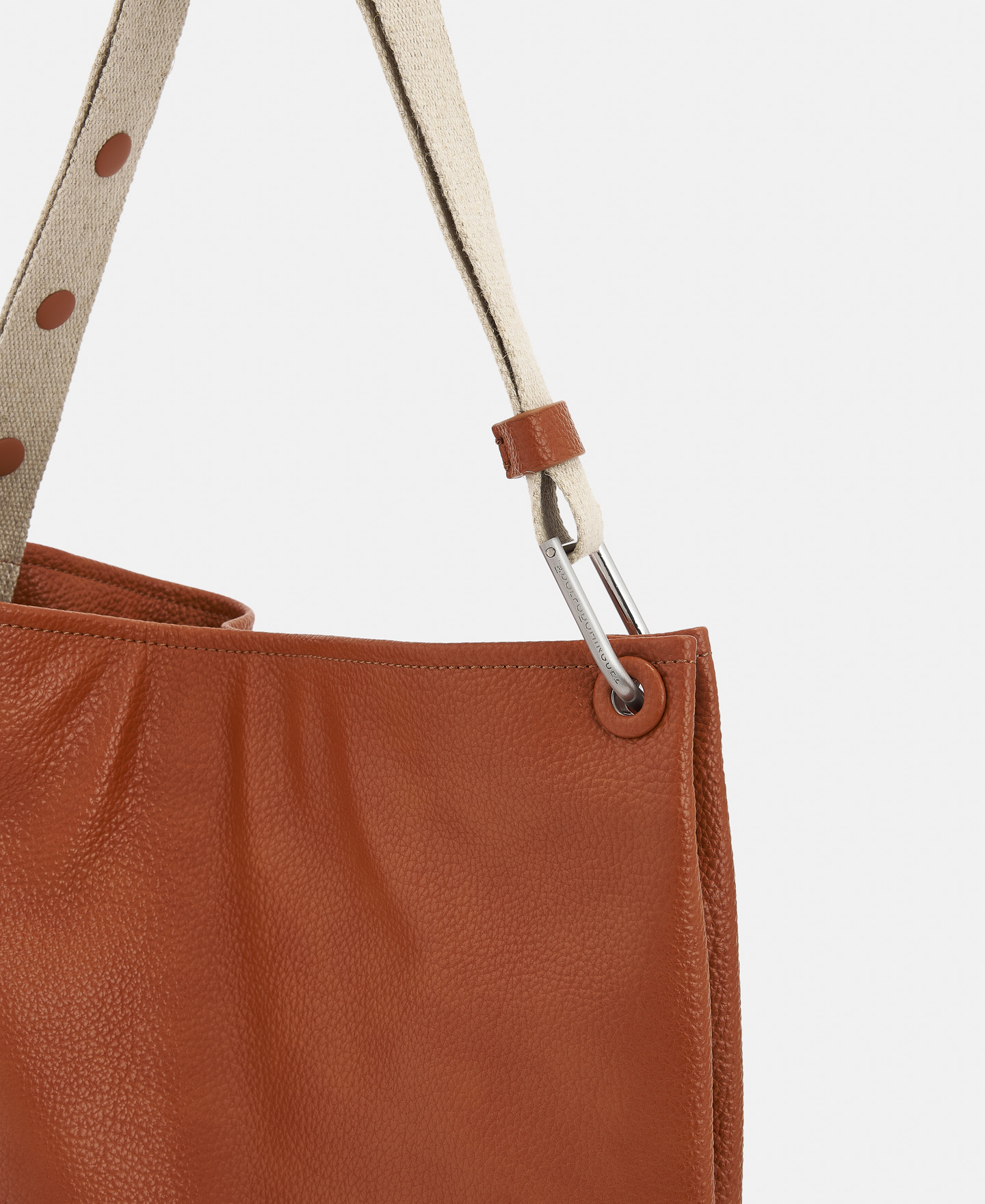 Recycled material horizontal hobo bag image number 3