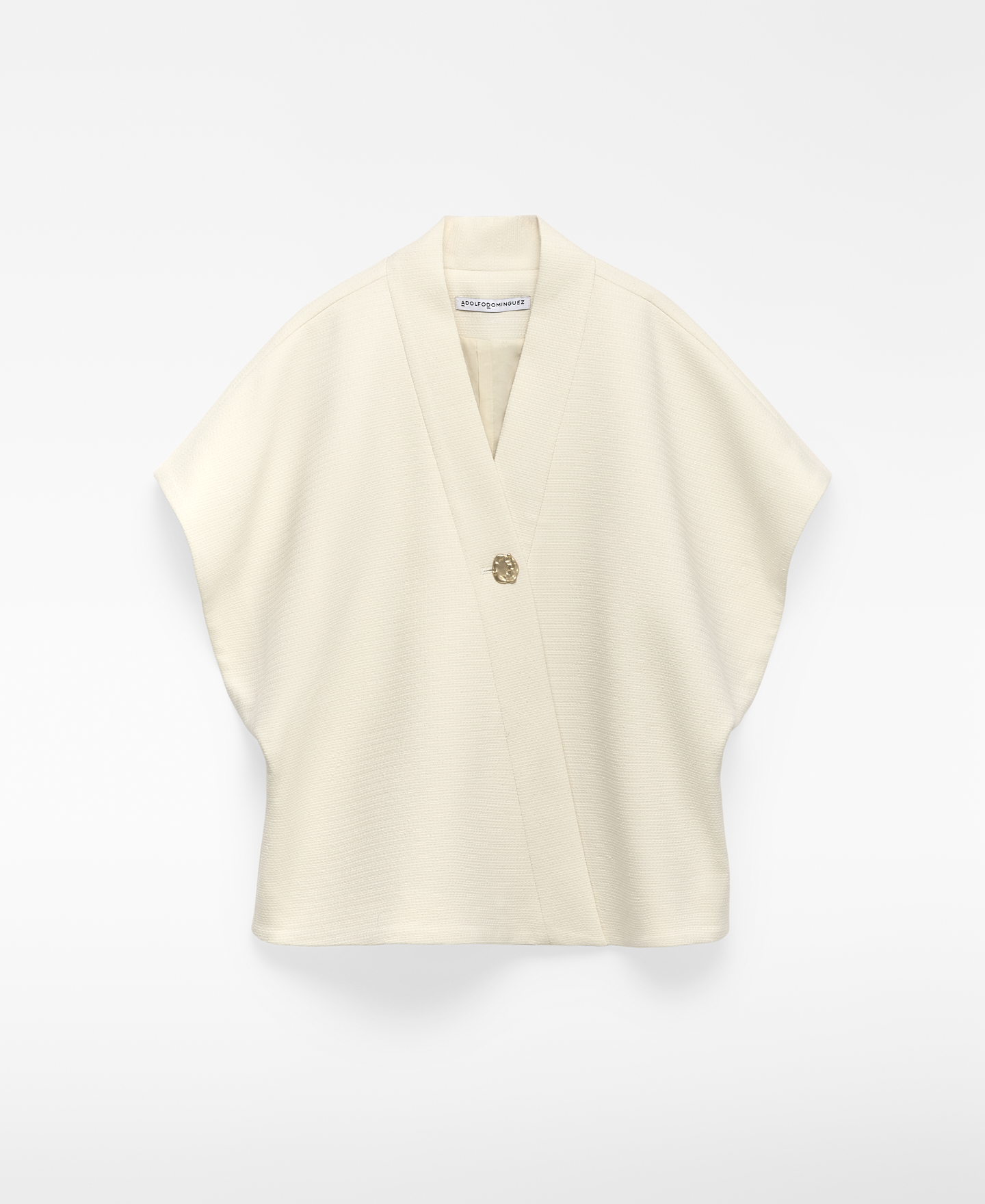 Textured wrap top woman image number 4